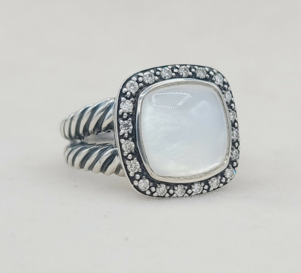 David Yurman Albion Moonlight Ice Moonstone Ring 鈥?Diamond、mySite、hinf8tx79