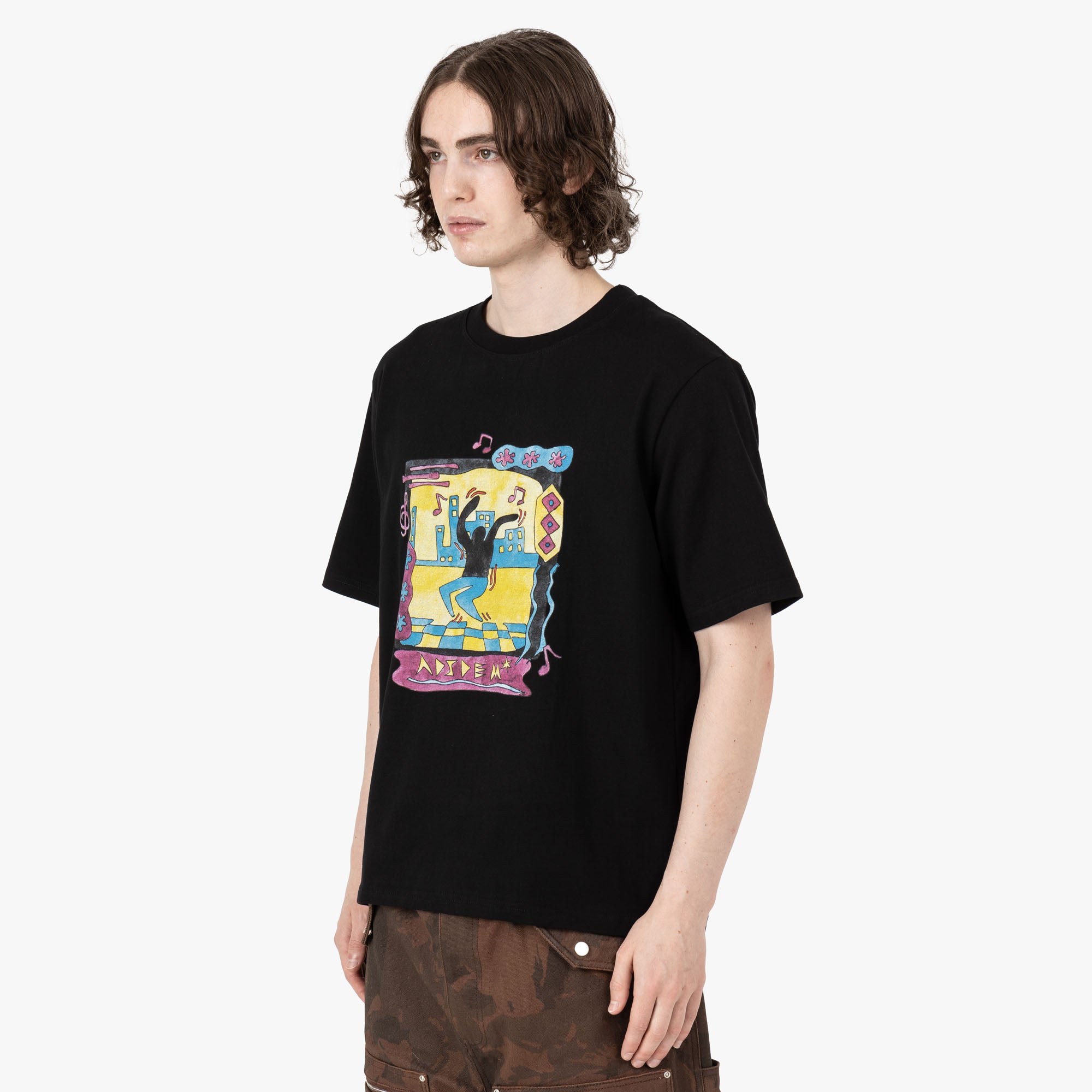  Adidem Asterisks Dancing T-shirt / Black、mySite、merchandisen