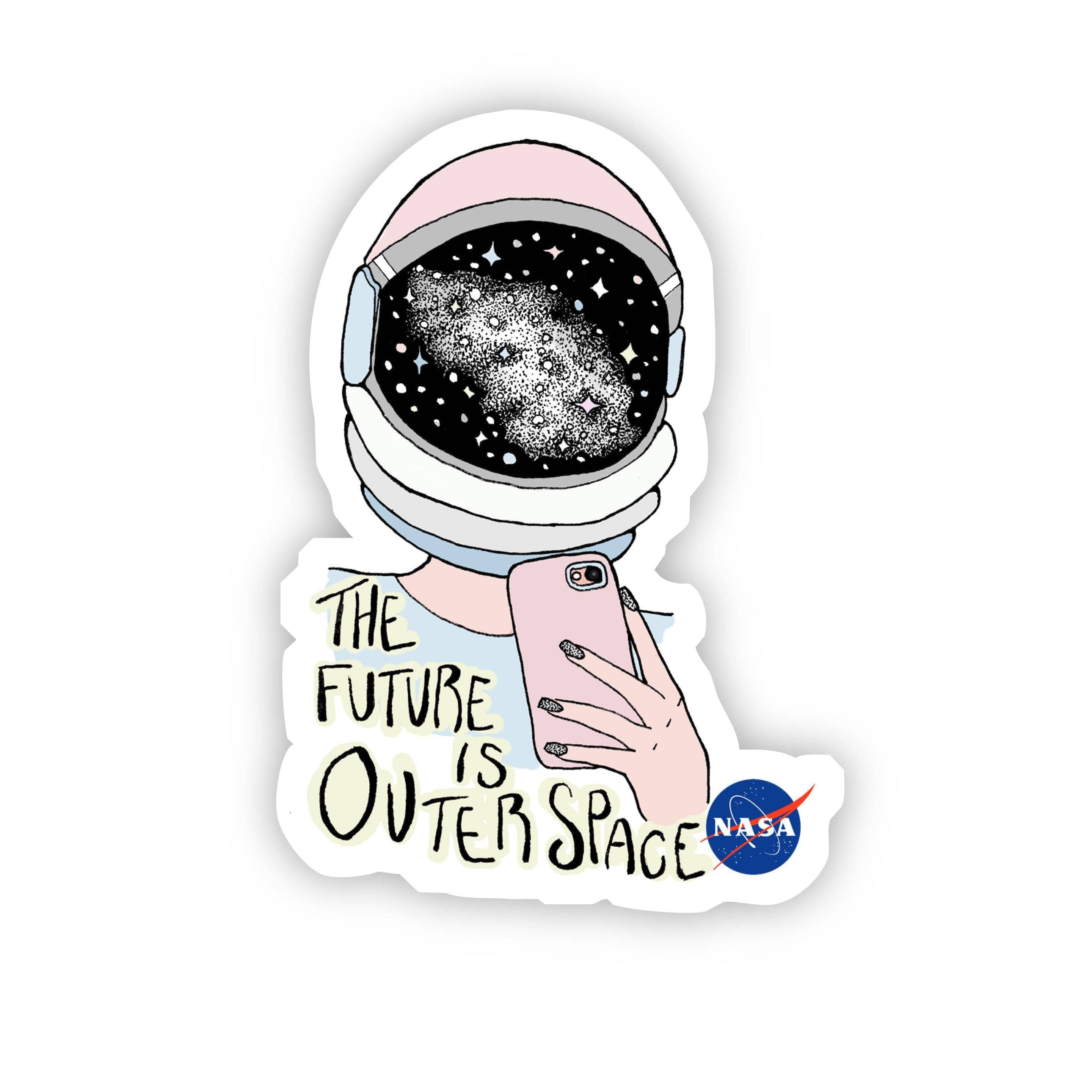 The Future is Outer Space NASA Sticker、mySite、elrpsem3k