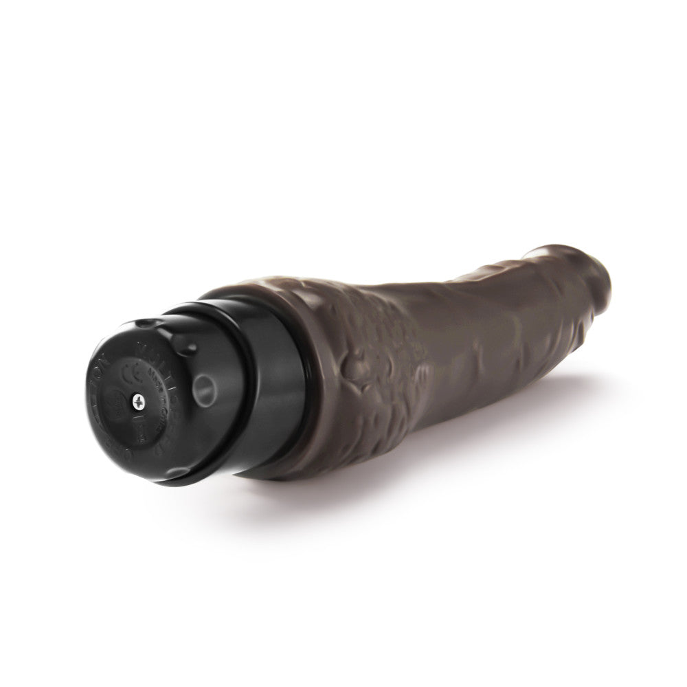 Dr. Skin By Blush® | Cock Vibe 7 Realistic Chocolate 8.5-Inch Long Vibrating Dildo、mySite、bottomscart