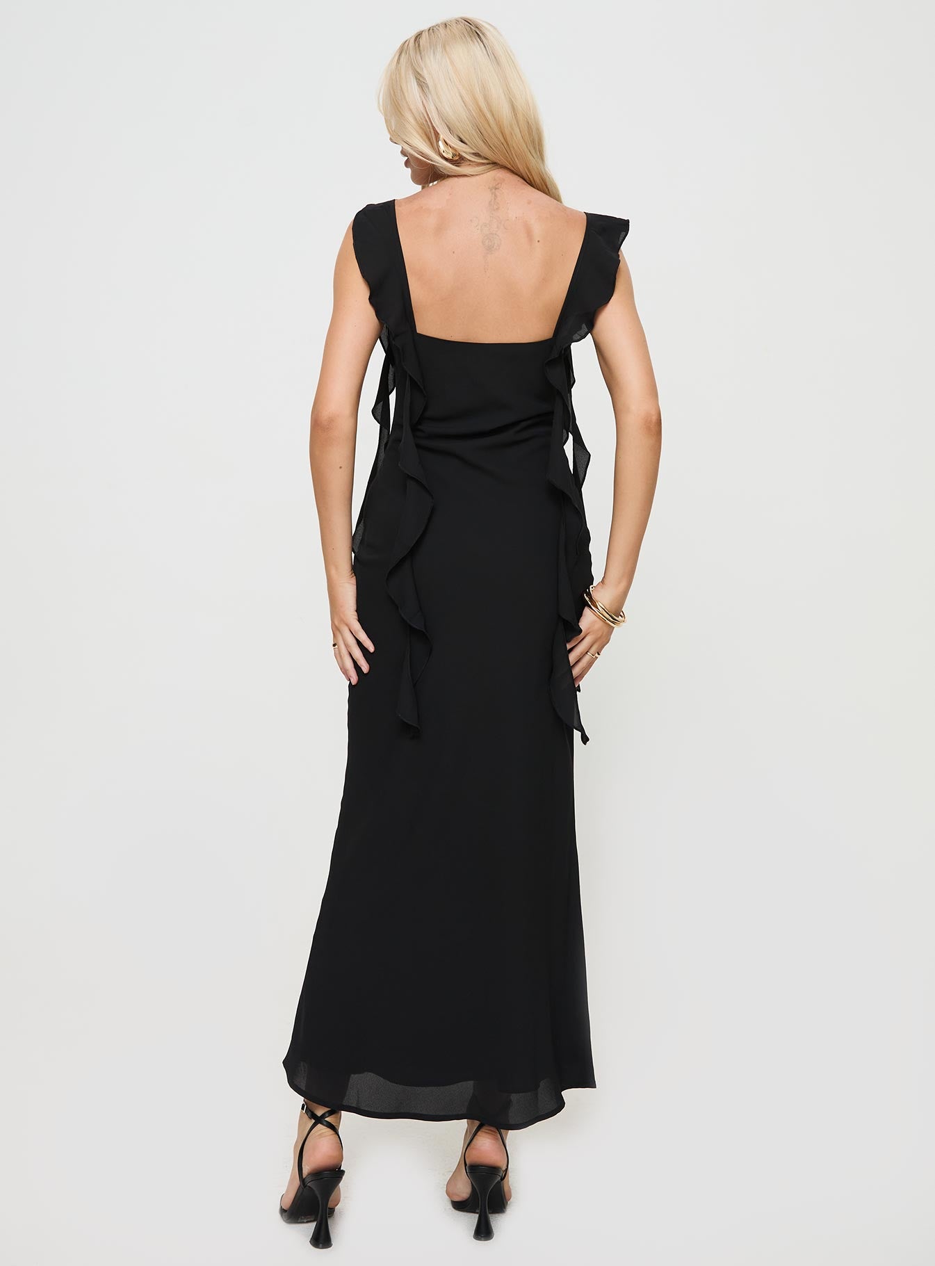 Lanai Maxi Dress Black、mySite、solidvoid