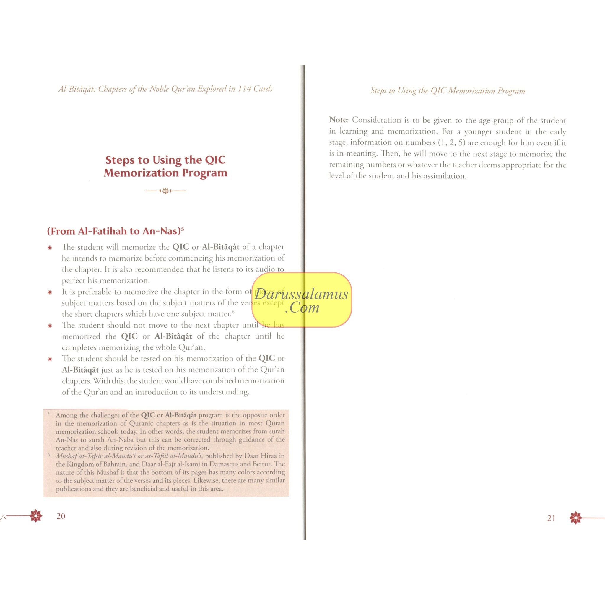 Al-Bitaqat: Chapters of the Noble Qur’an Explored in 114 Cards、mySite、topwebapps