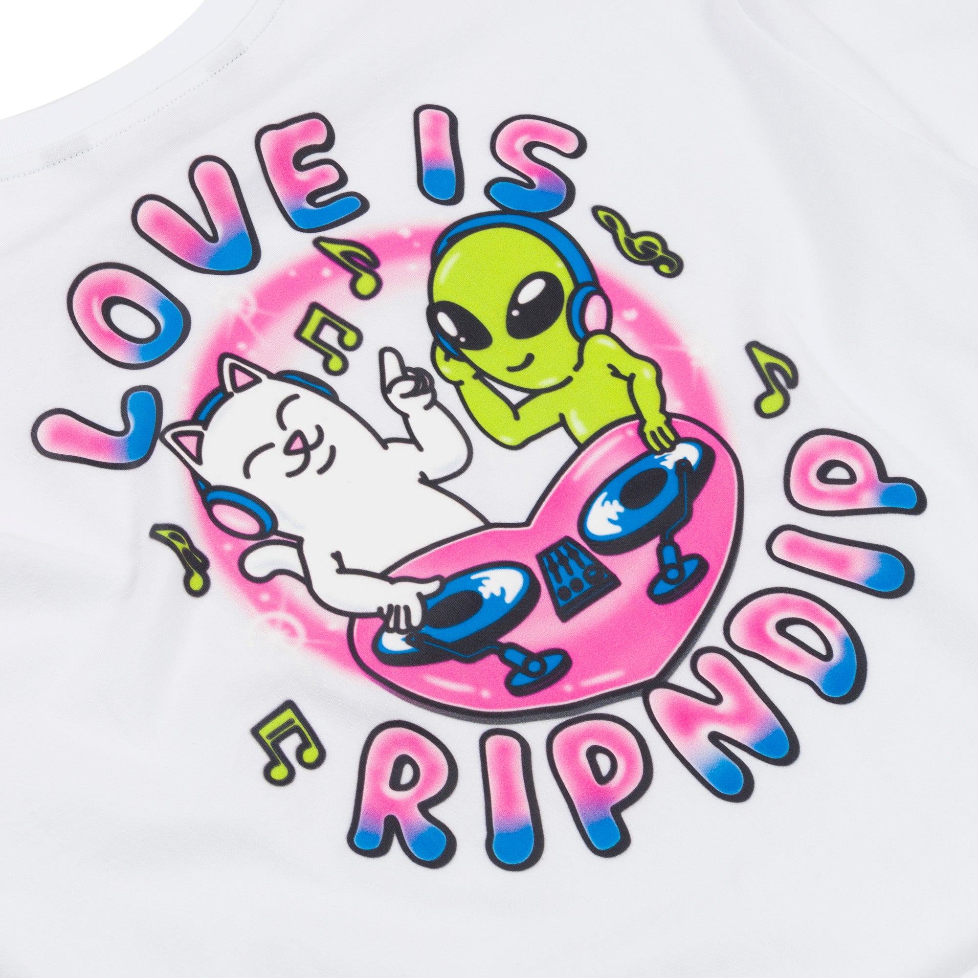  Love Is Ripndip Cropped Long Sleeve (White)、mySite、merchandisen