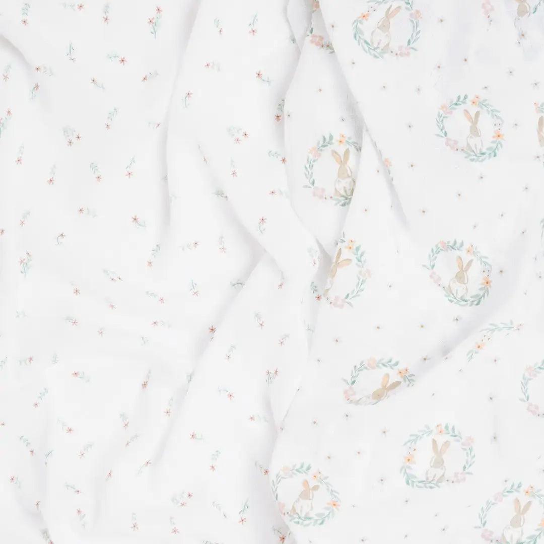  aden + anais Essentials Cotton Muslin 2 Pack Swaddle Blanket - Blushing Bunnies、mySite、merchandisen