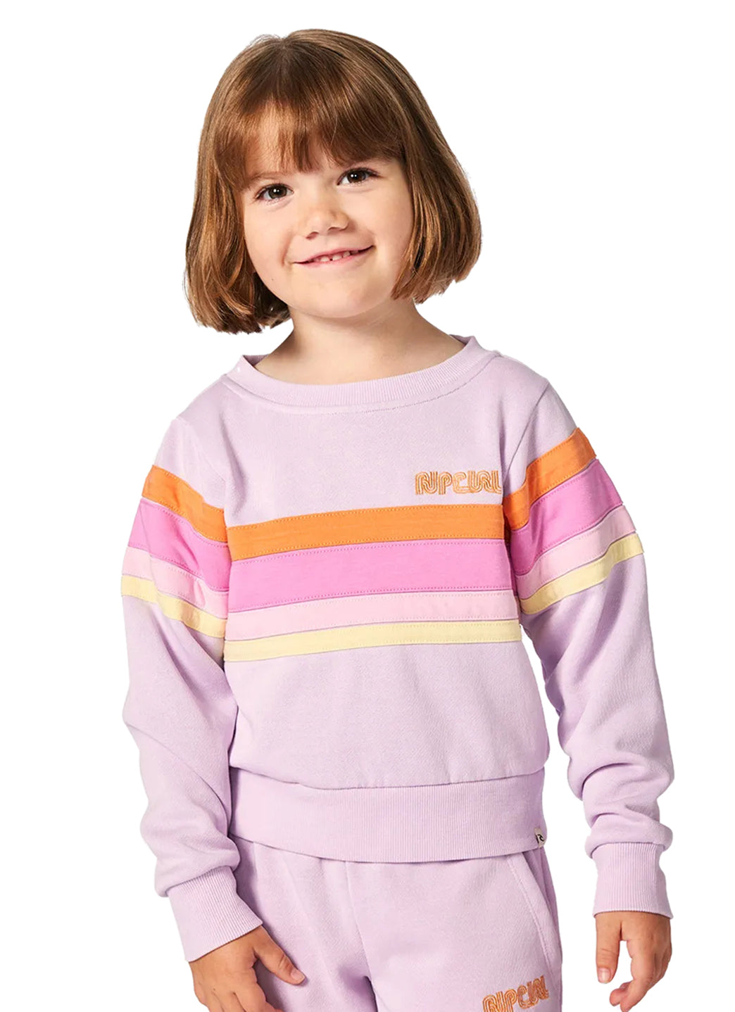 Rip Curl Girls' Surf Revival Crew Neck Sweatshirt (Toddler, Little Kid)、mySite、noshort