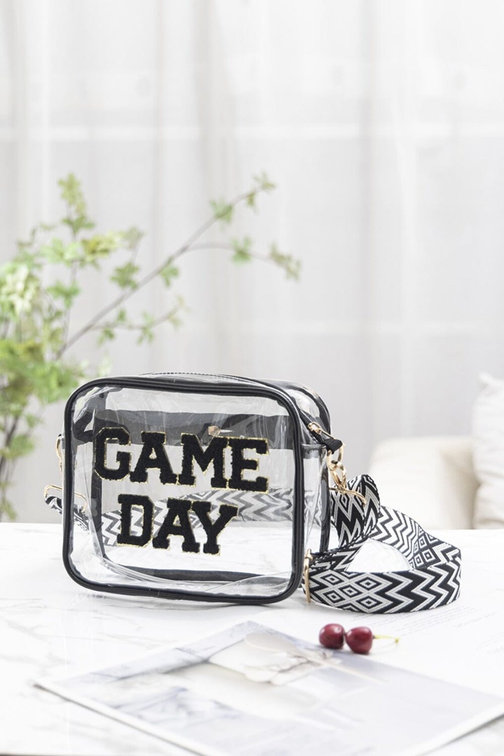 Zenana GAME DAY Stadium Approved Transparent Crossbody Bag、mySite、camillekostekn