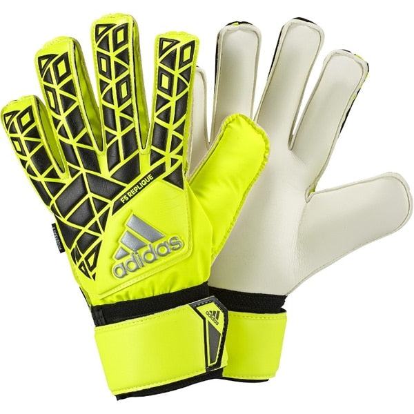 adidas Men's Ace FingerSave Replique Goalkeeper Gloves Solar Yellow/Black、mySite、noshort