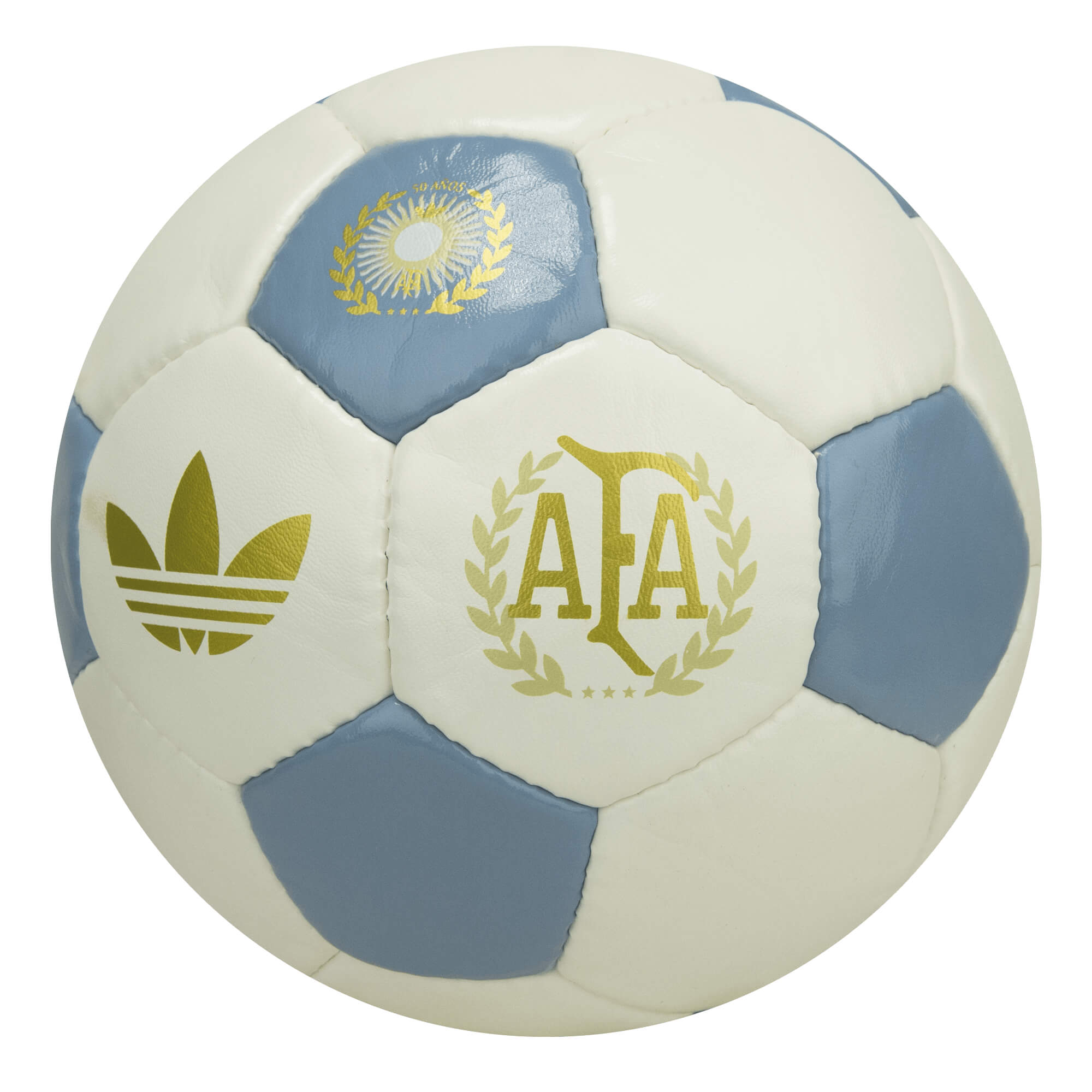 adidas Argentina 50 Years Anniversary Ball White/Gold/Sky Blue、mySite、noshort