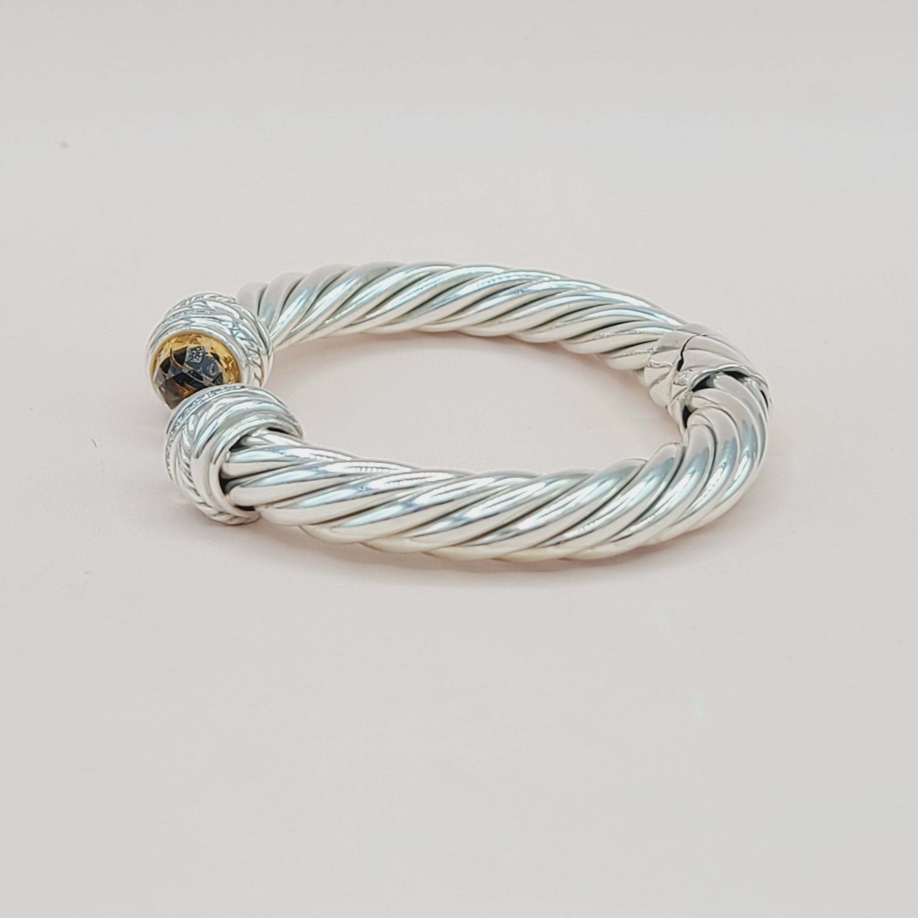 David Yurman Crossover Bracelet 8.5mm Citrine & Diamonds、mySite、hinf8tx79