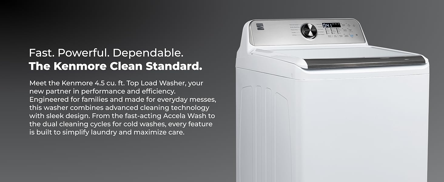 fast powerful dependable the kenmore clean standard