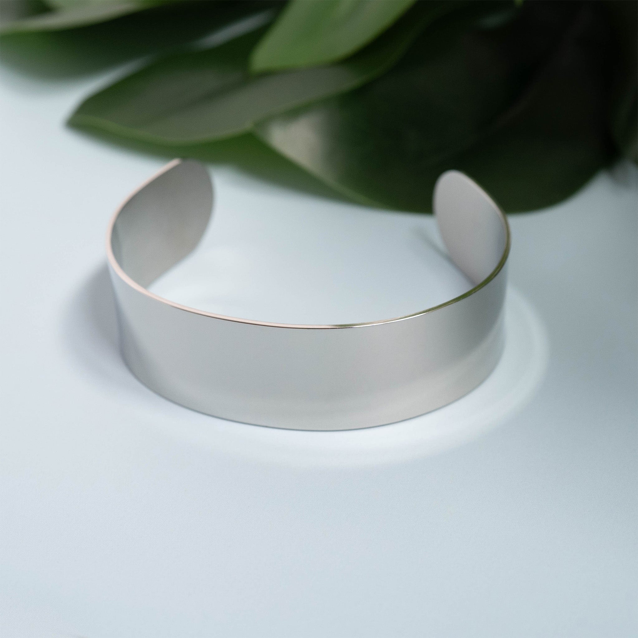 Stainless Steel Rounded Blank Cuff Bracelet / SBB0001、mySite、dreamappss
