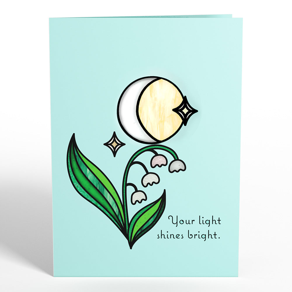 Shine Bright Twilight Bloom Suncatcher Card、mySite、solidvoid