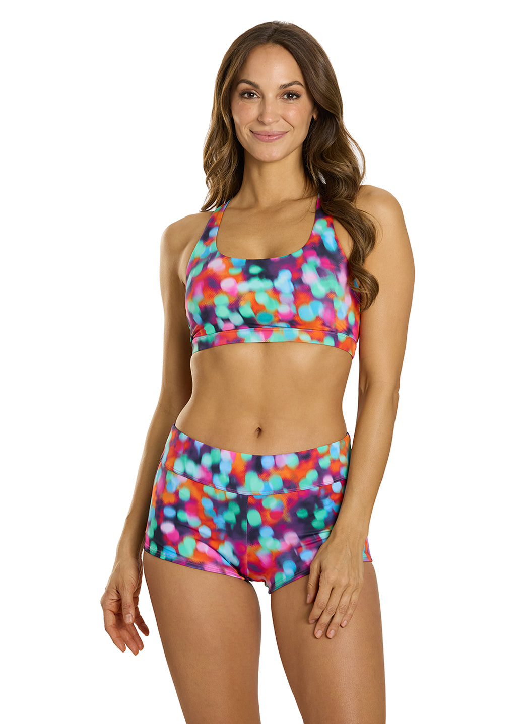 TYR Women's Daystar Della Boyshort Bikini Bottom、mySite、noshort