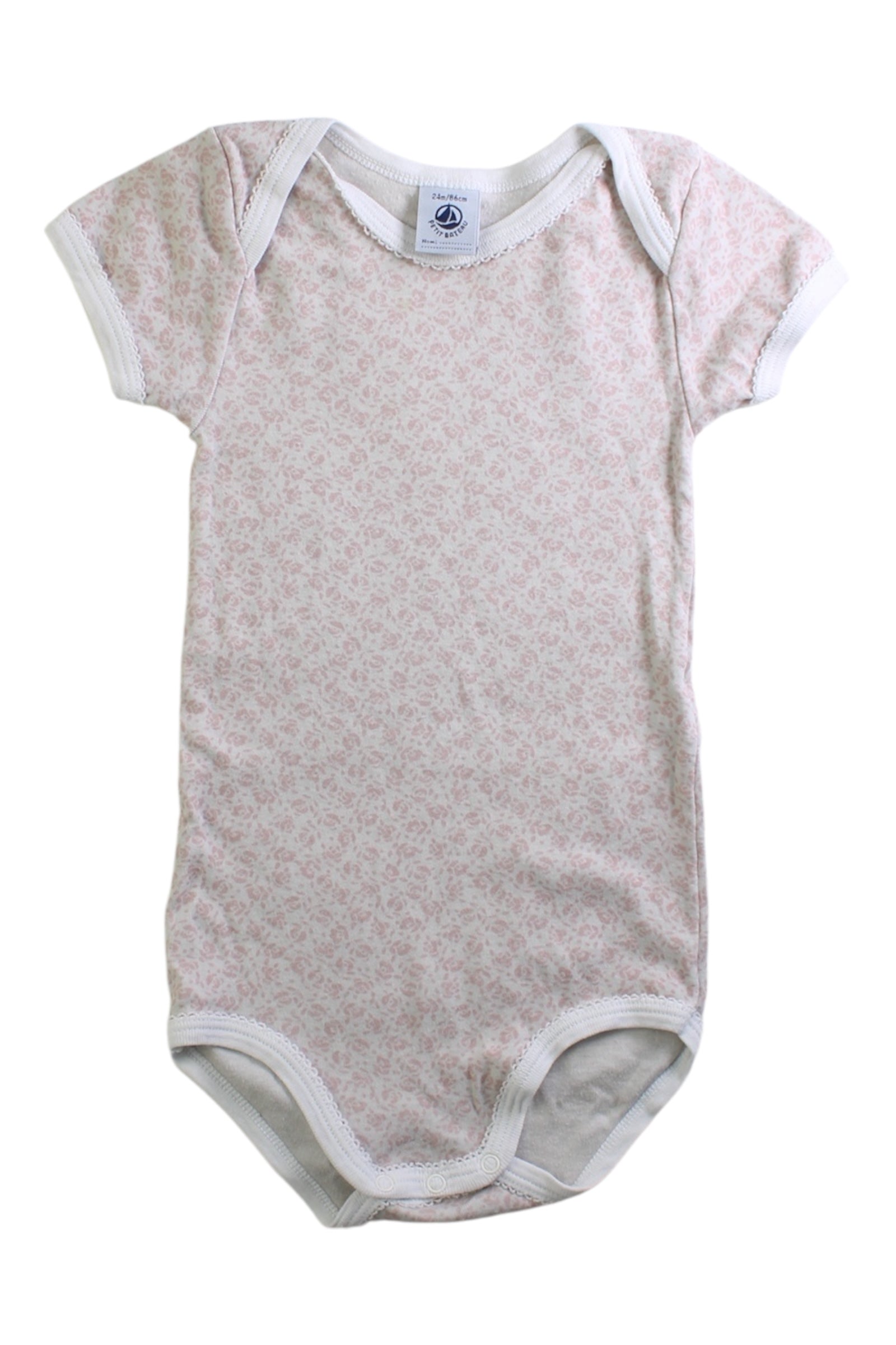 Petit Bateau Short Sleeve Bodysuit 2T、mySite、g9winljtr