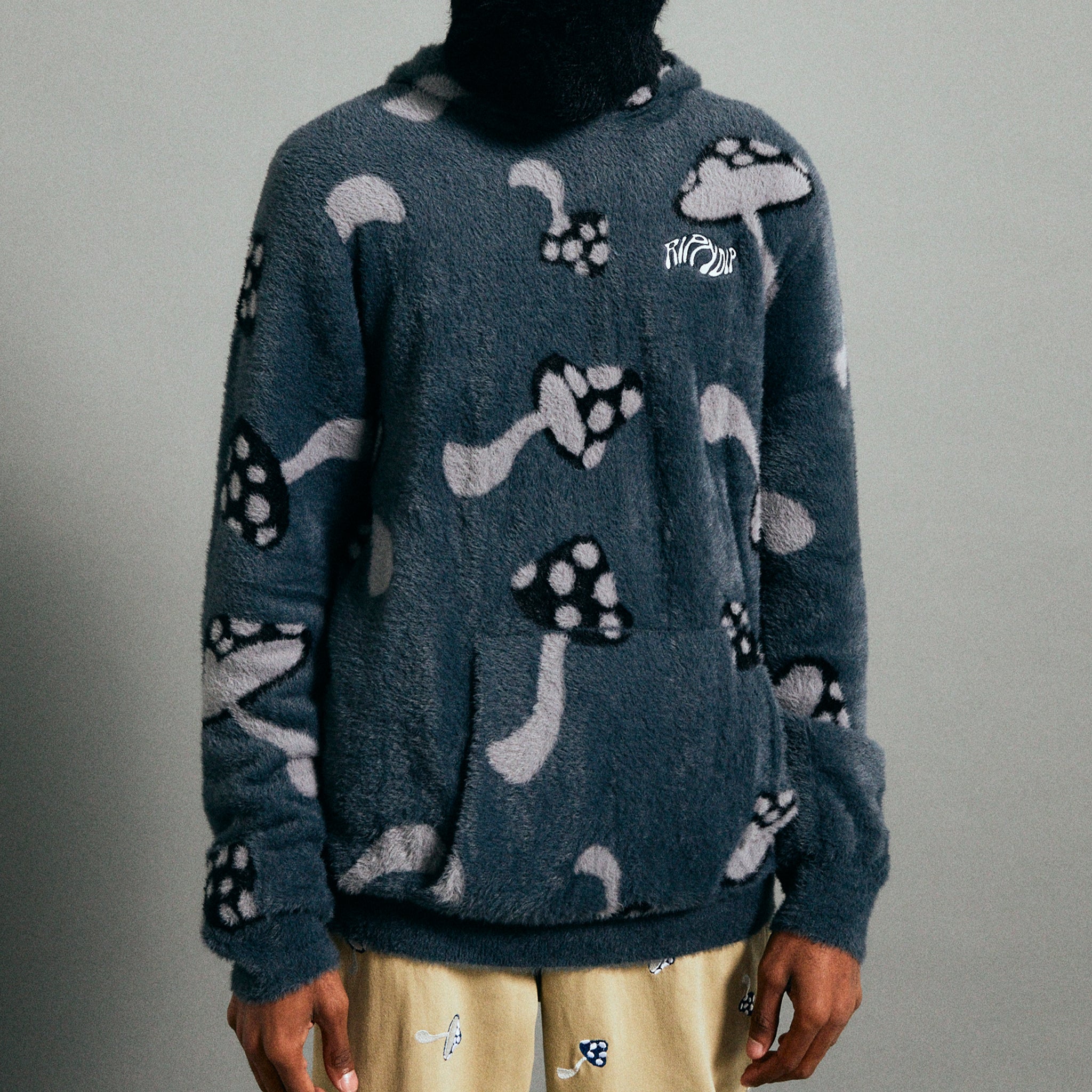  Euphoria Faux Mohair Hoodie (Grey)、mySite、merchandisen