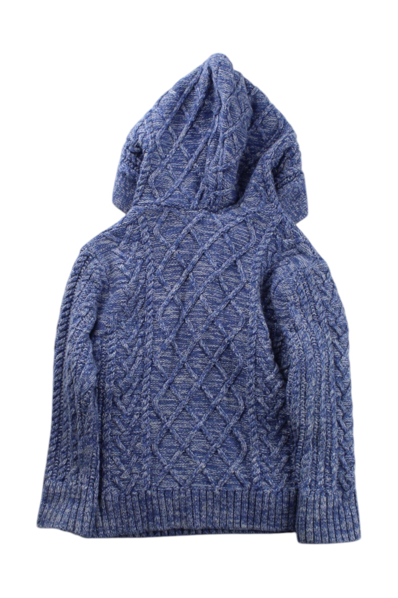 CIGOGNE B茅b茅 Hooded Knit Sweatshirt 18-24M、mySite、g9winljtr