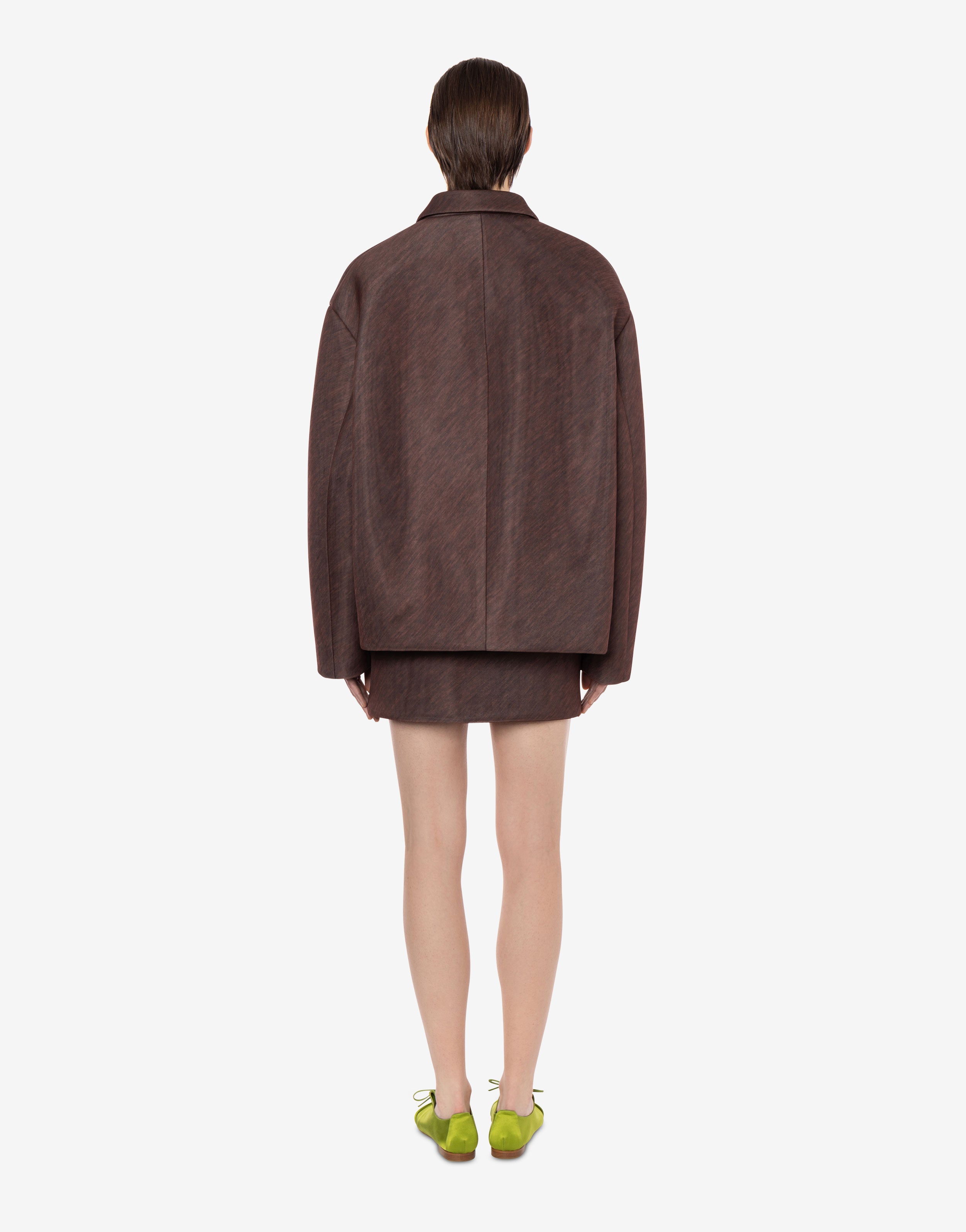 Peacoat in scuba stampato、mySite、aoinhome