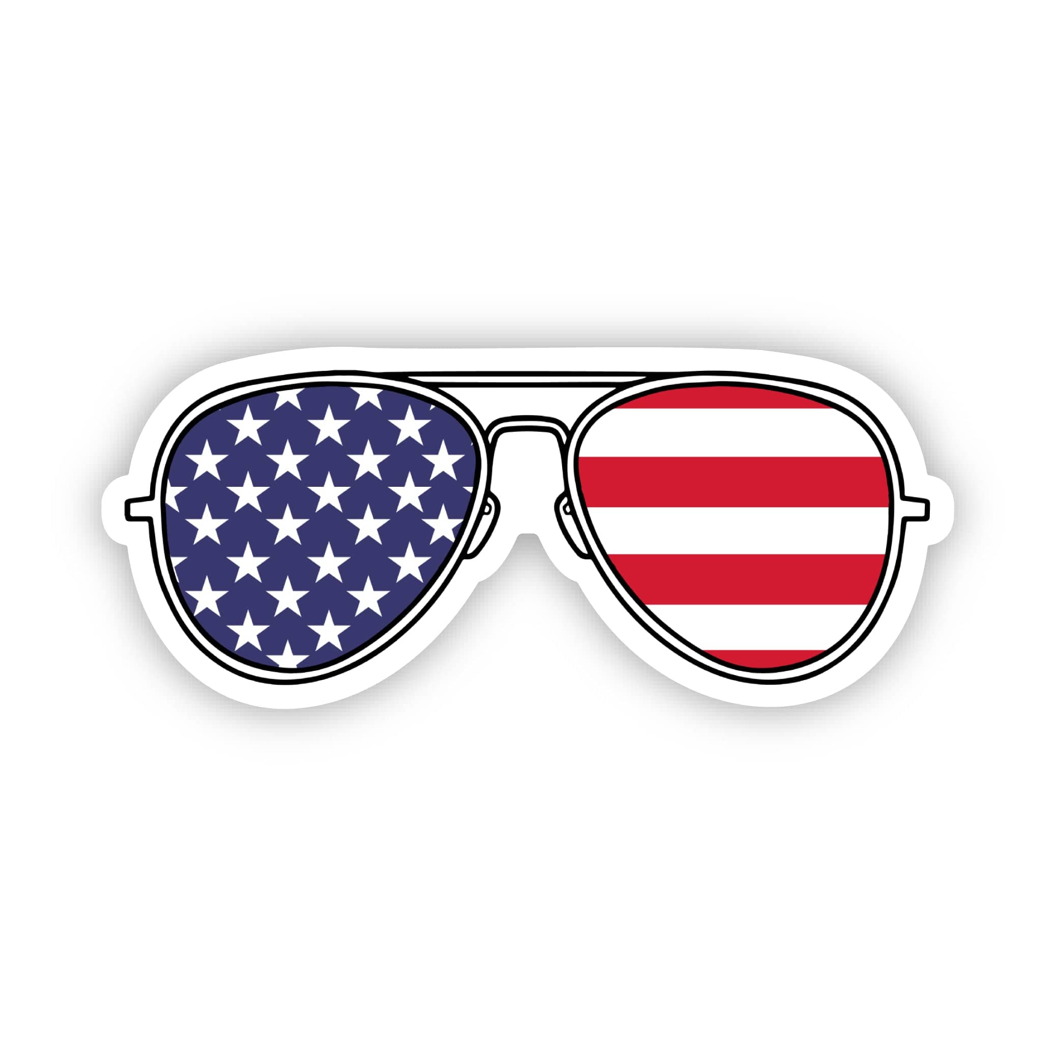  Sunglasses Sticker - American Flag、mySite、elrpsem3k
