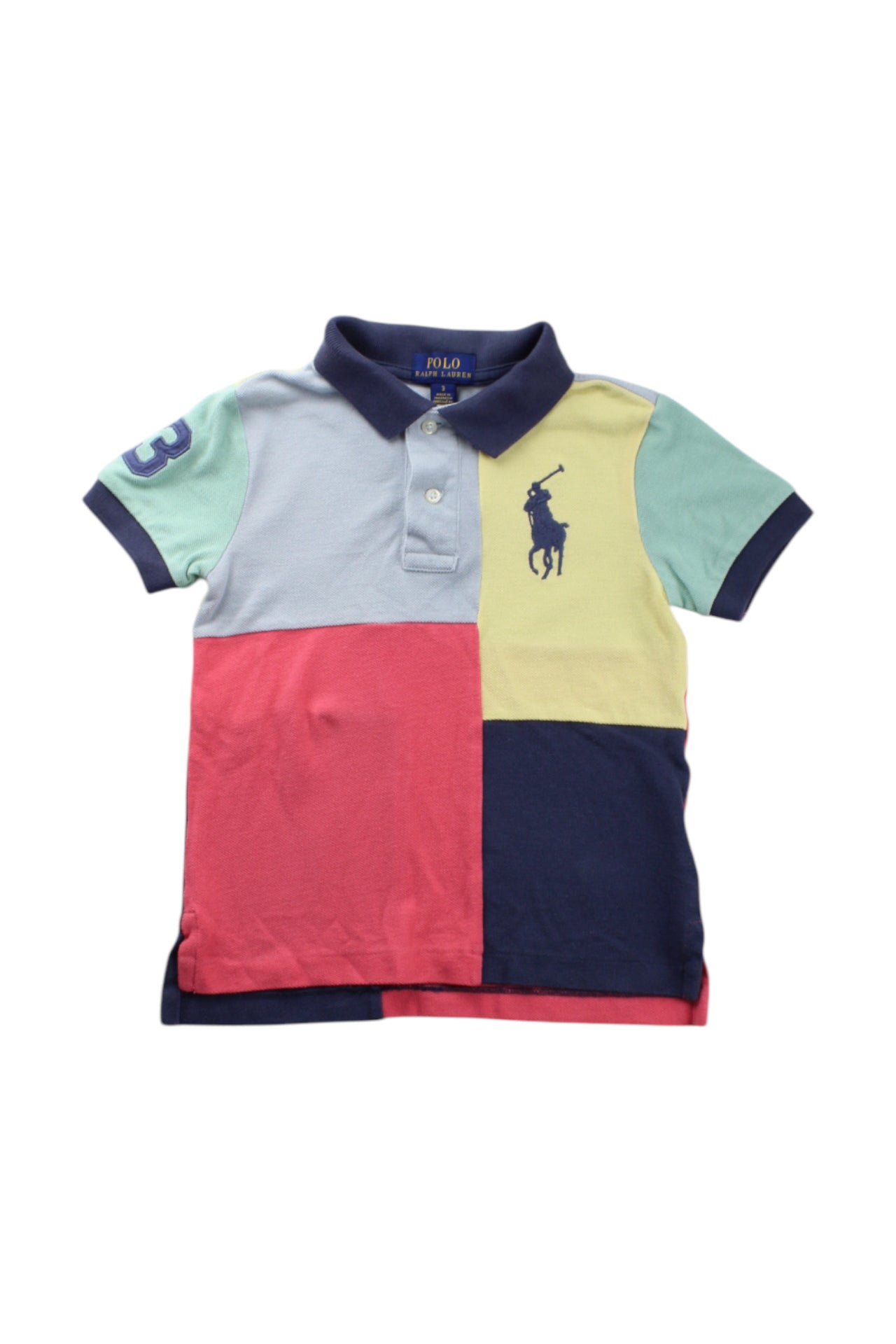 Polo Ralph Lauren Color Block Polo Shirt 3T、mySite、g9winljtr