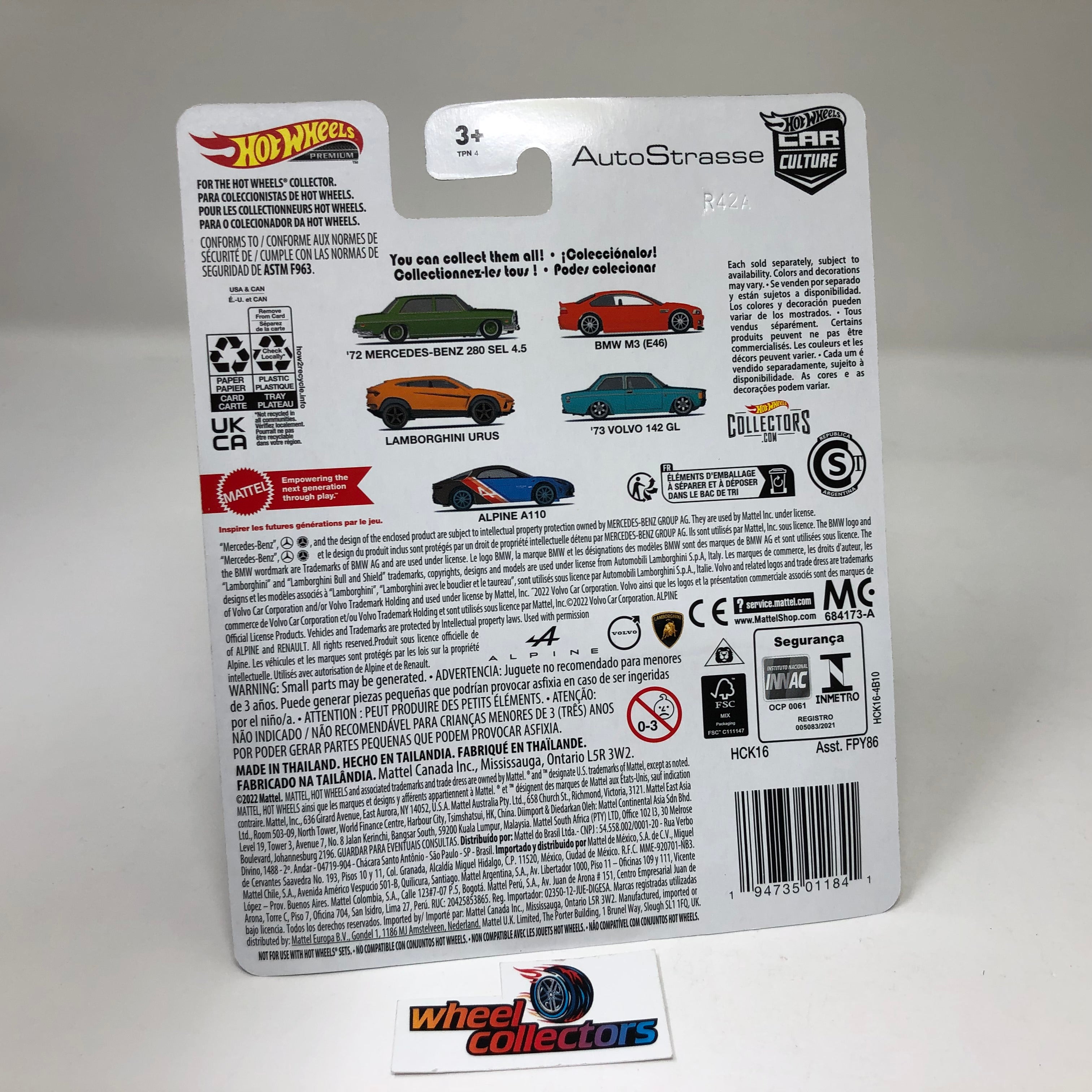 Lamborghini Urus * 2022 Hot Wheels Car Culture Auto Strasse Case Q、mySite、hgirdovlk