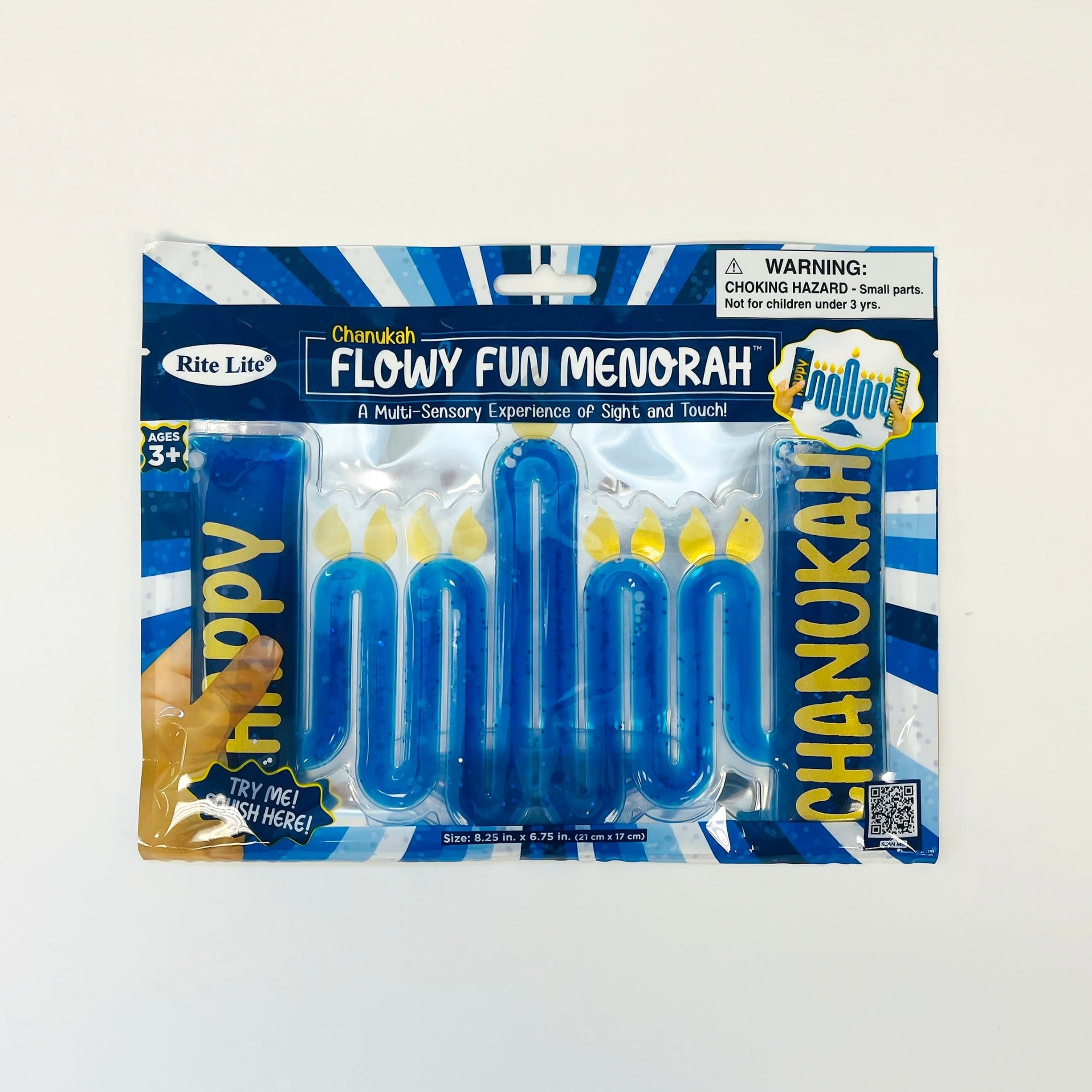 Flowy Fun Menorah - Blue Glitter、mySite、topwebapps