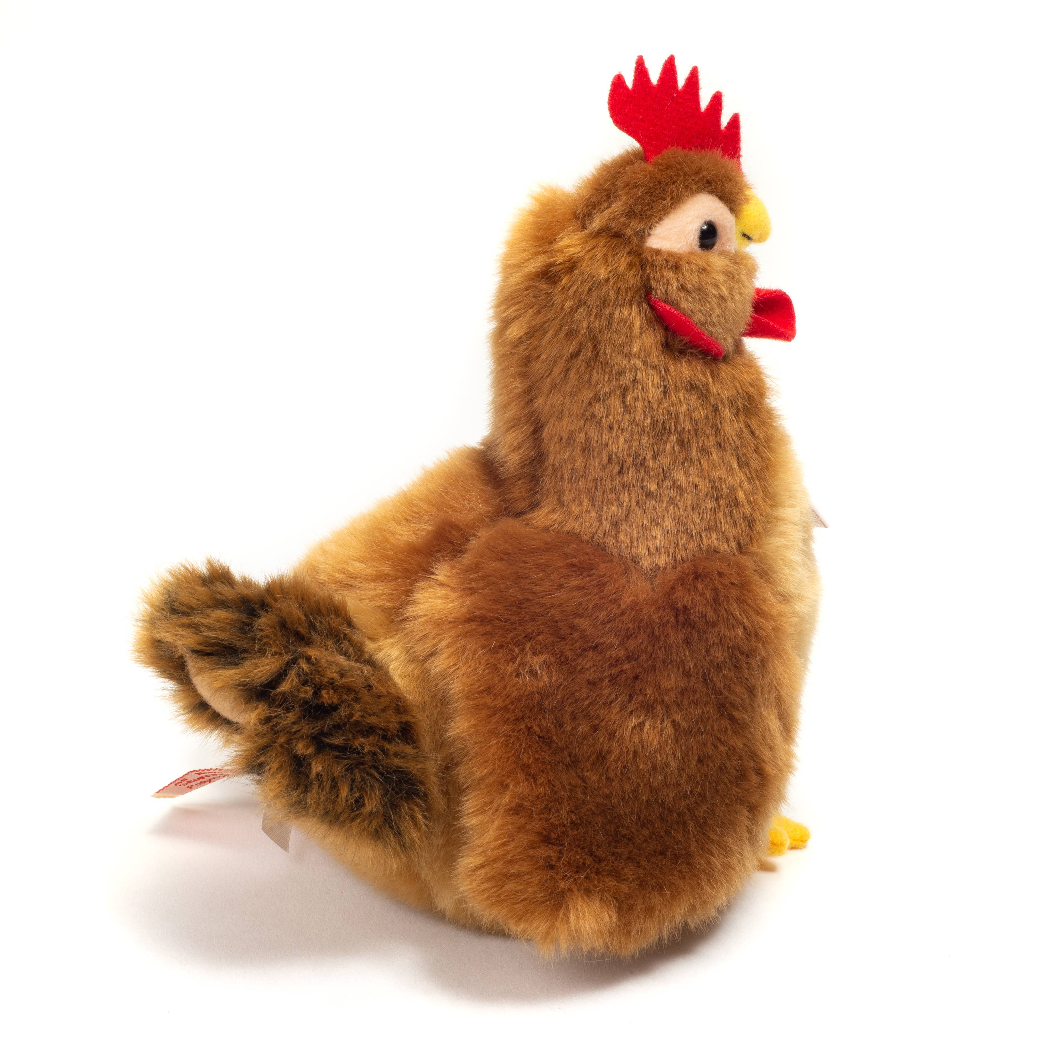 Plush Chickens Hen and Rooster Eco Friendly by Teddy Hermann Cute! brown 16 cm、mySite、g9winljtr