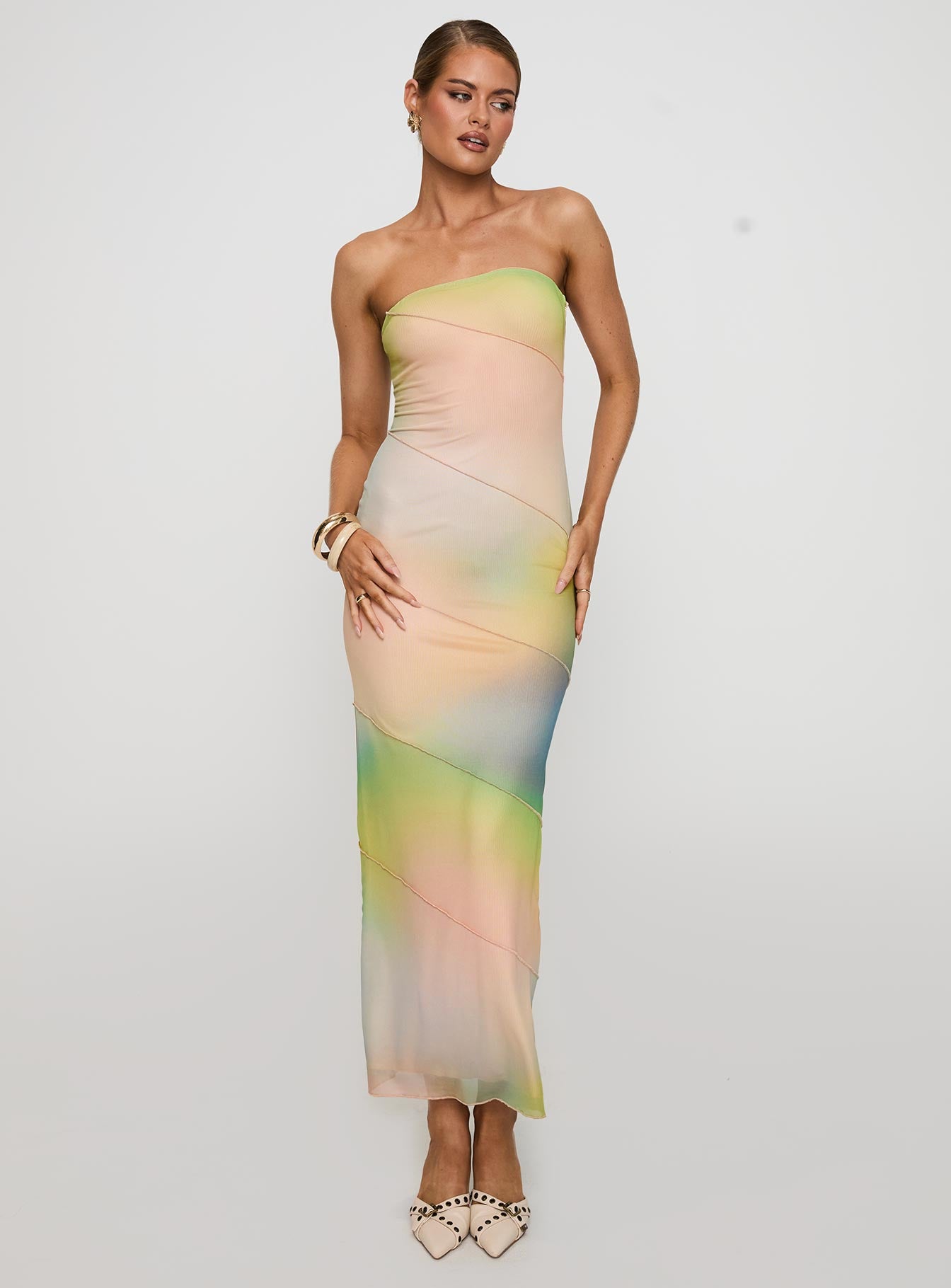 Luela Maxi Dress Tie Dye Multi、mySite、solidvoid