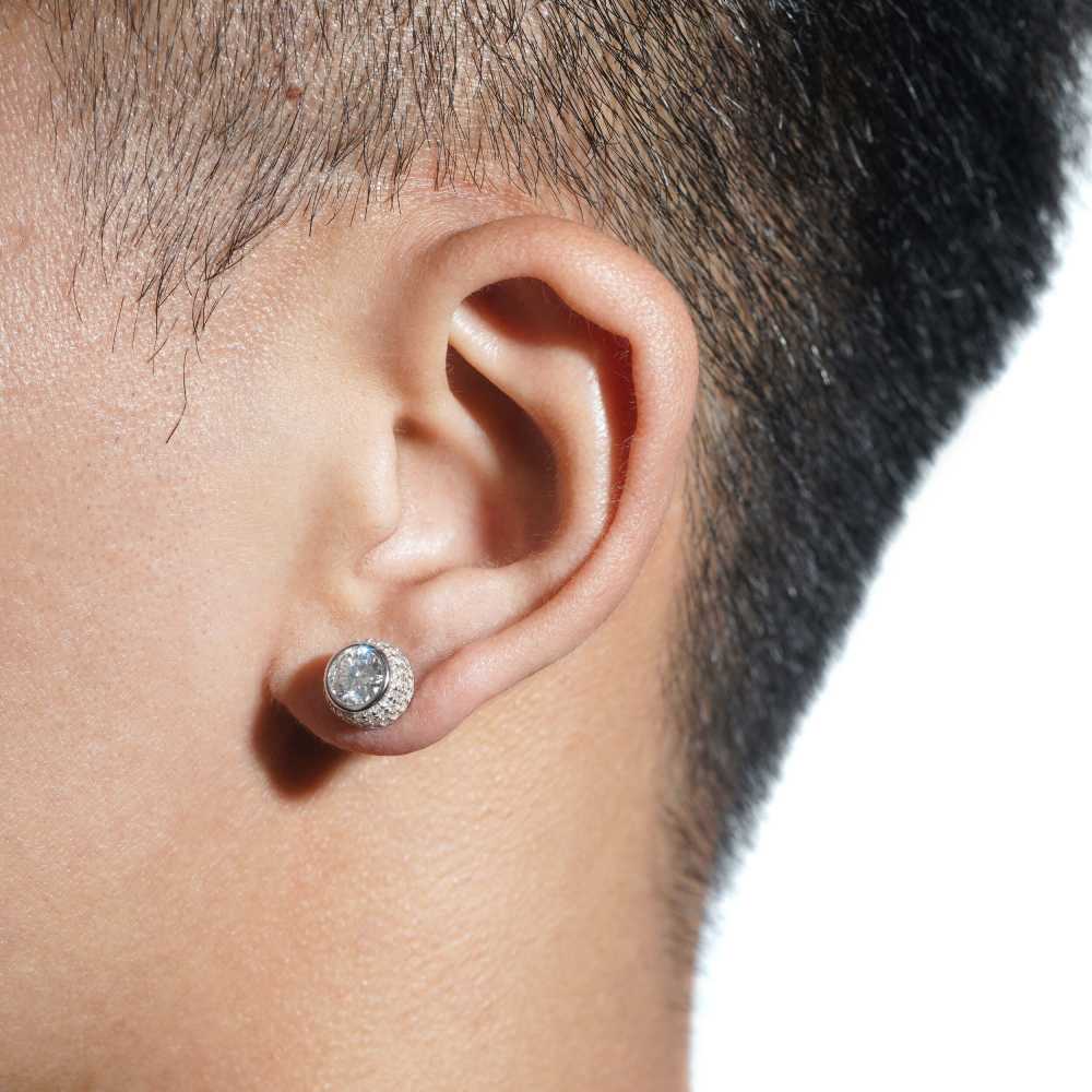 9MM Channel Pointer Moissanite Earrings 14K Gold、mySite、hinf8tx79