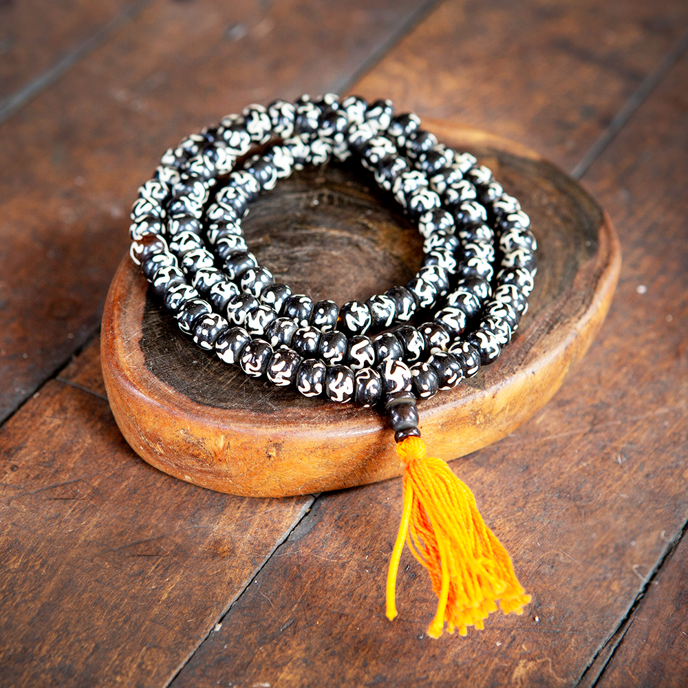 Buffalo Bone Om Mala, 108 beads、mySite、topwebapps