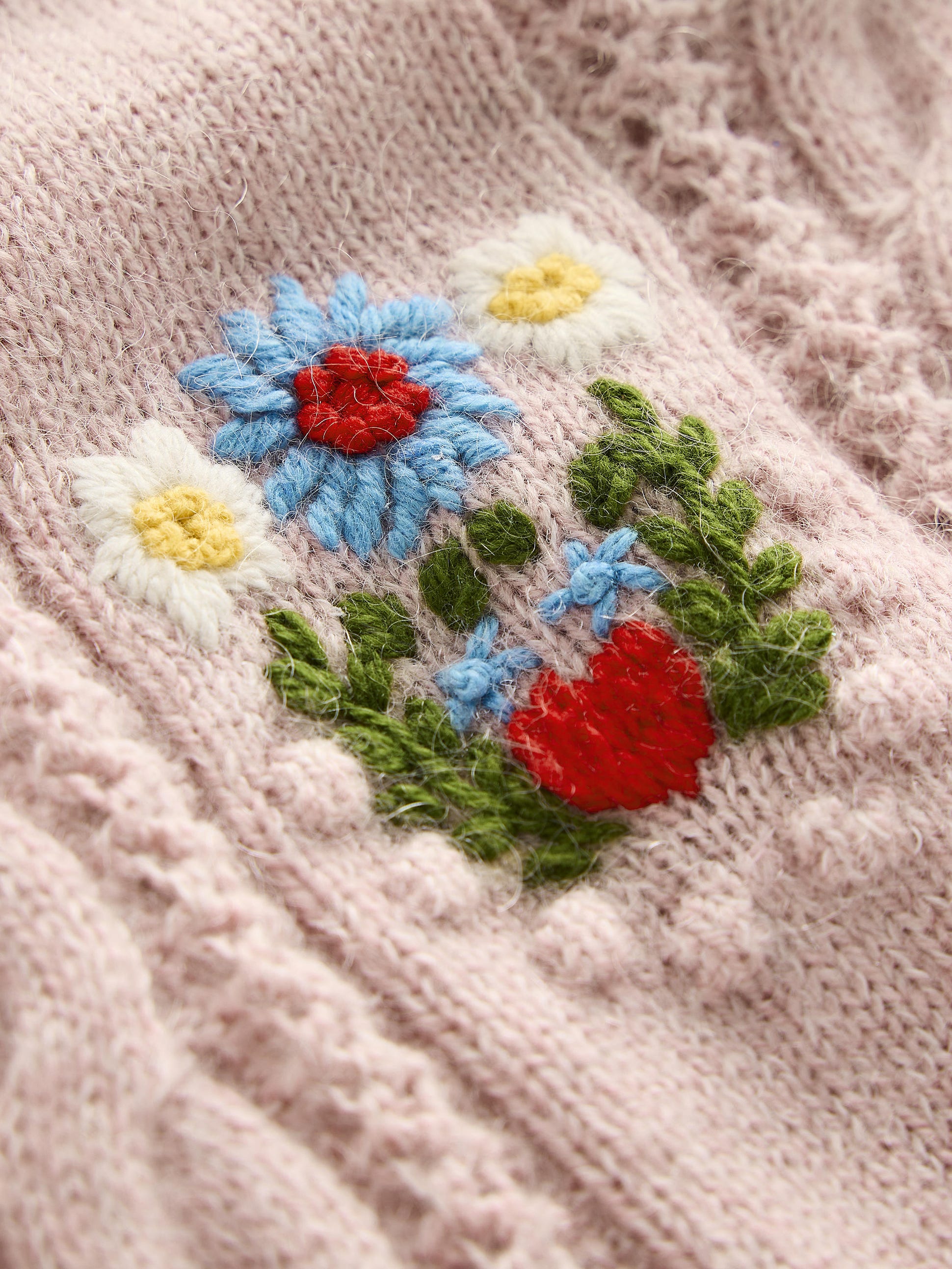  Fluffy Embroidered Sweater-Soft Lavender Pink、mySite、ashleygrahame
