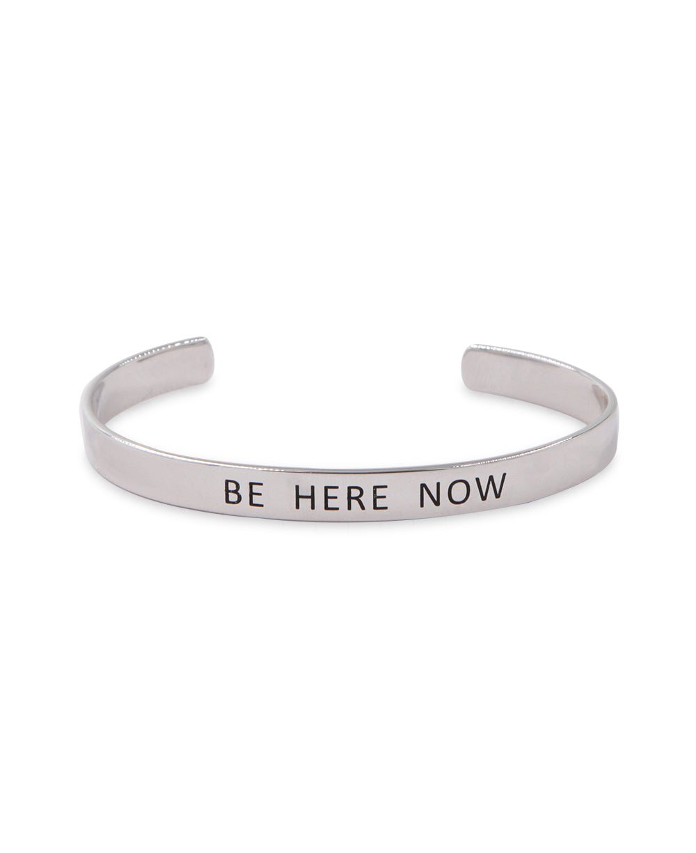 Be Here Now Sterling Silver Cuff Bracelet、mySite、topwebapps