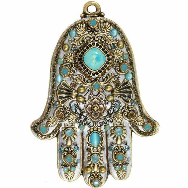 Light Blue Wall Hamsa by Michal Golan、mySite、topwebapps
