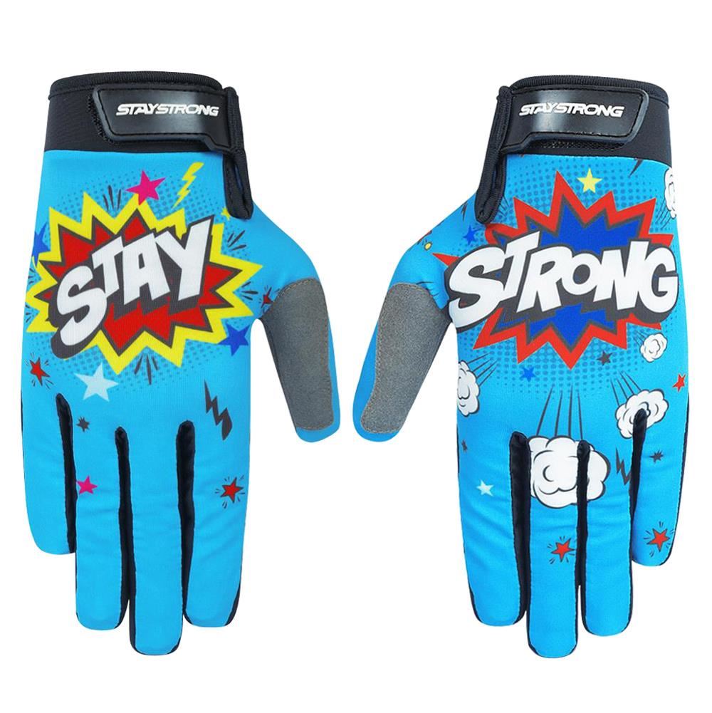  Stay Strong POW Gloves - Teal、mySite、merchandisen