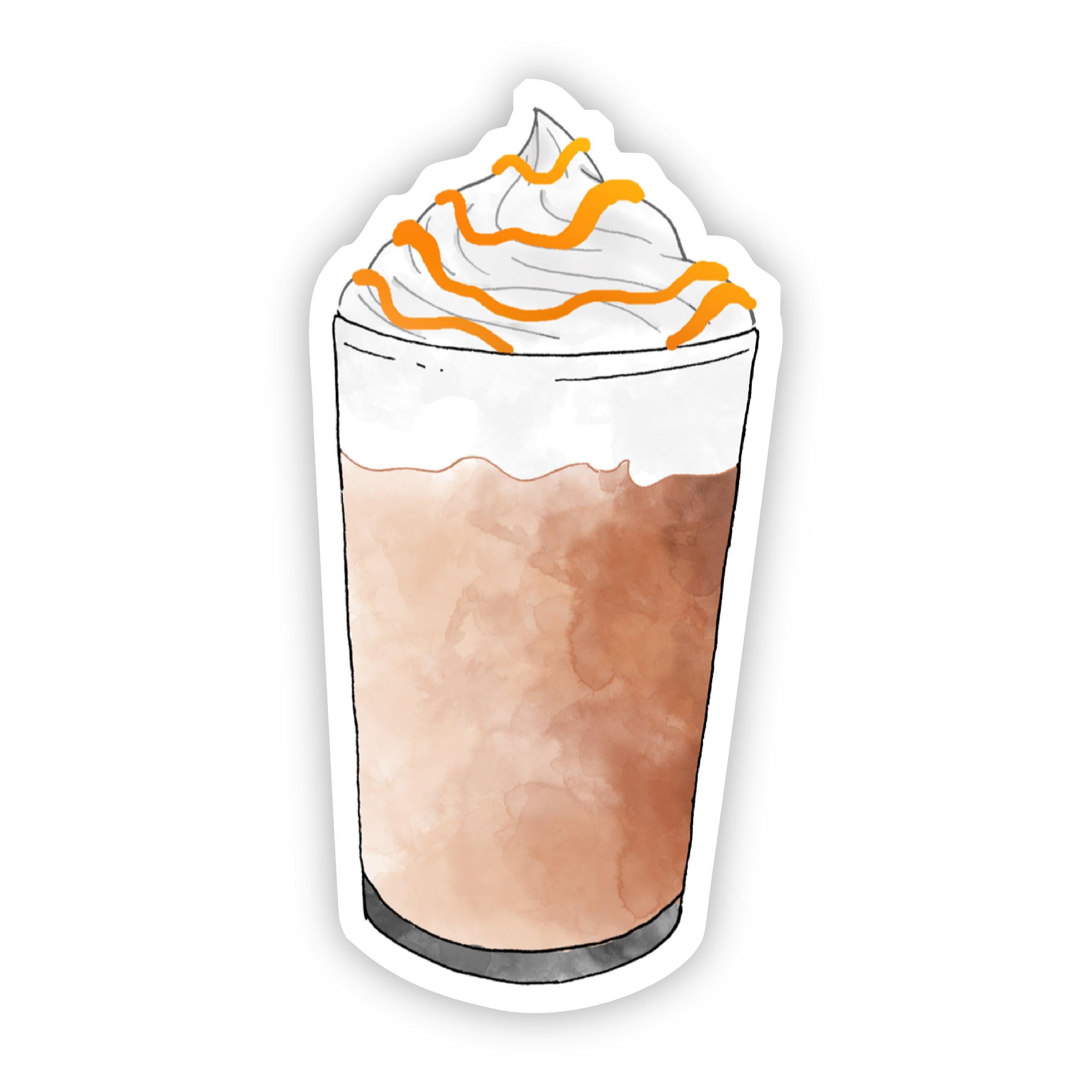  Iced Latte with Orange Syrup Sticker、mySite、elrpsem3k