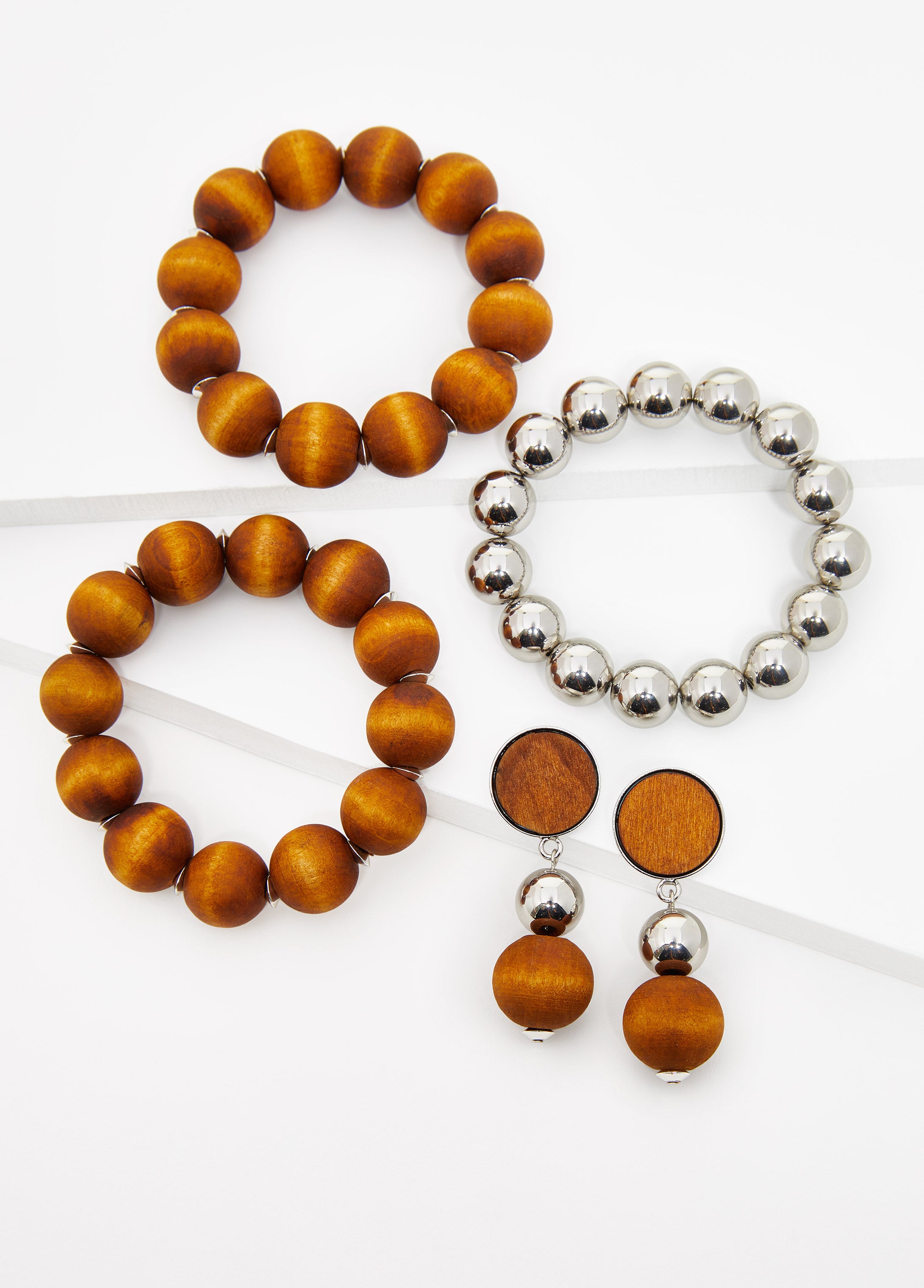 Wood Bracelets And Earrings Set、mySite、bengalsvssteelers