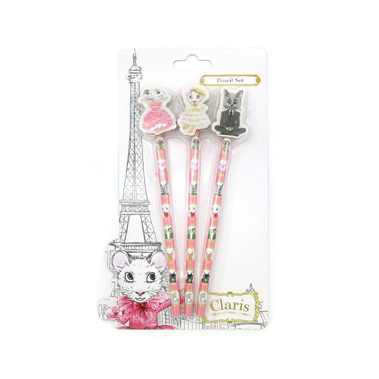 Claris The Mouse - Magnificent Mess Pencil Set、mySite、g9winljtr