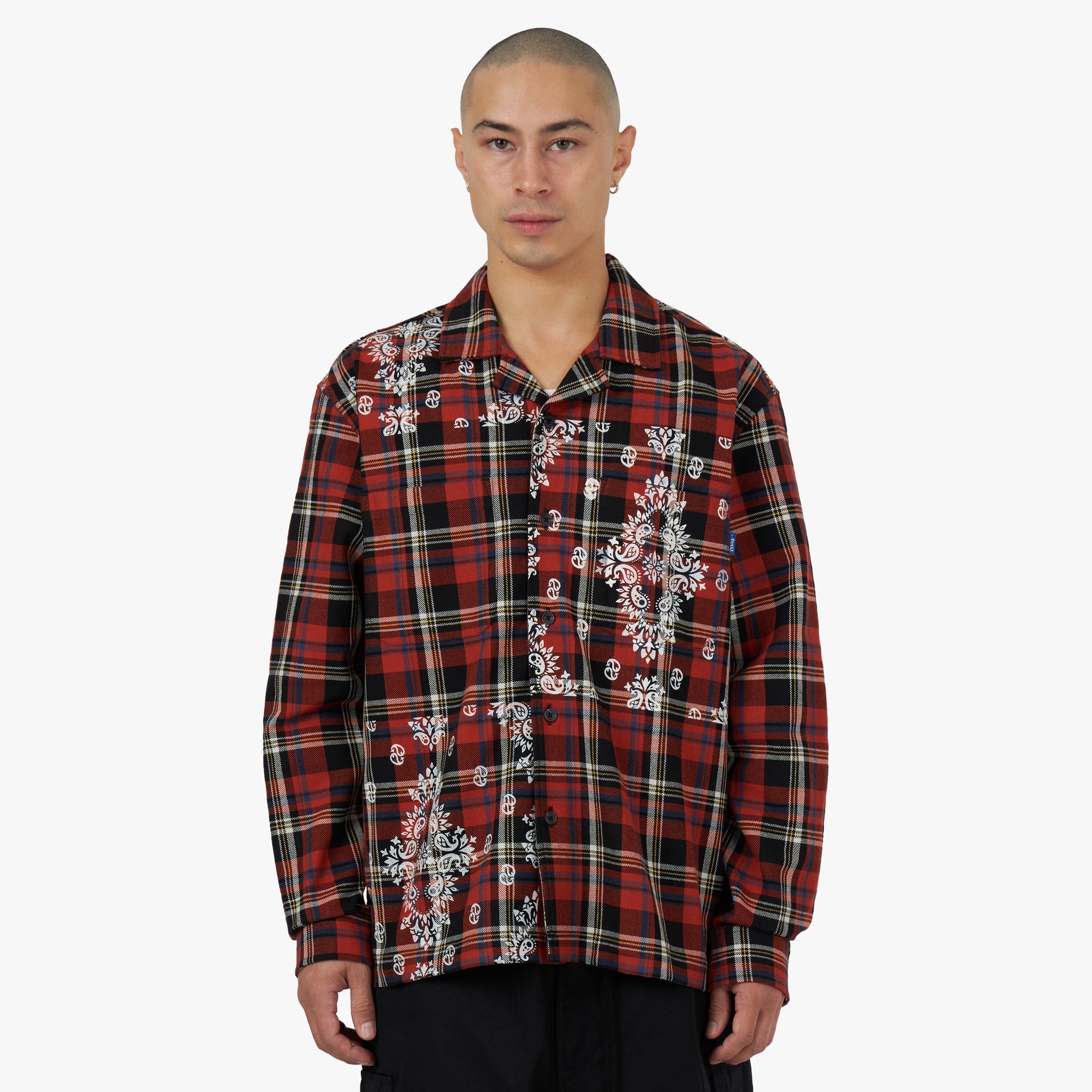  Awake NY Paisley Flannel Shirt Black / Multi、mySite、merchandisen
