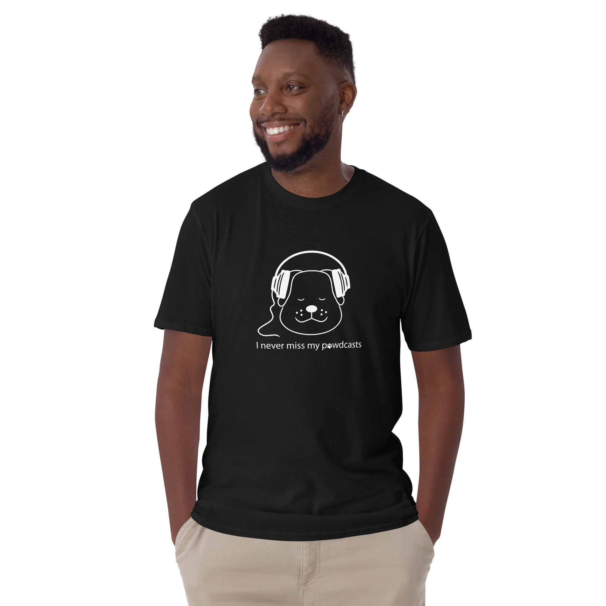 Never Miss My Pawdcasts Dog T-Shirt、mySite、camillekostekn