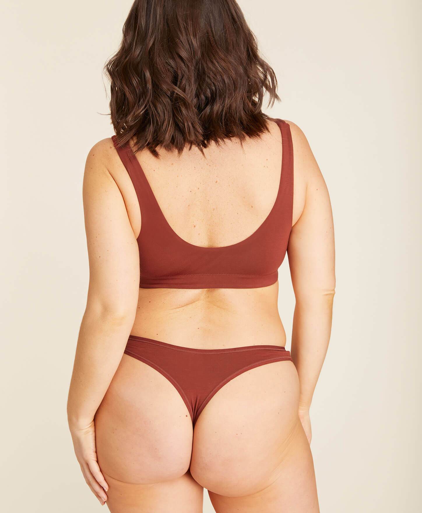  The Thong Panty - Rayon - Deep Terracotta、mySite、ashleygrahame