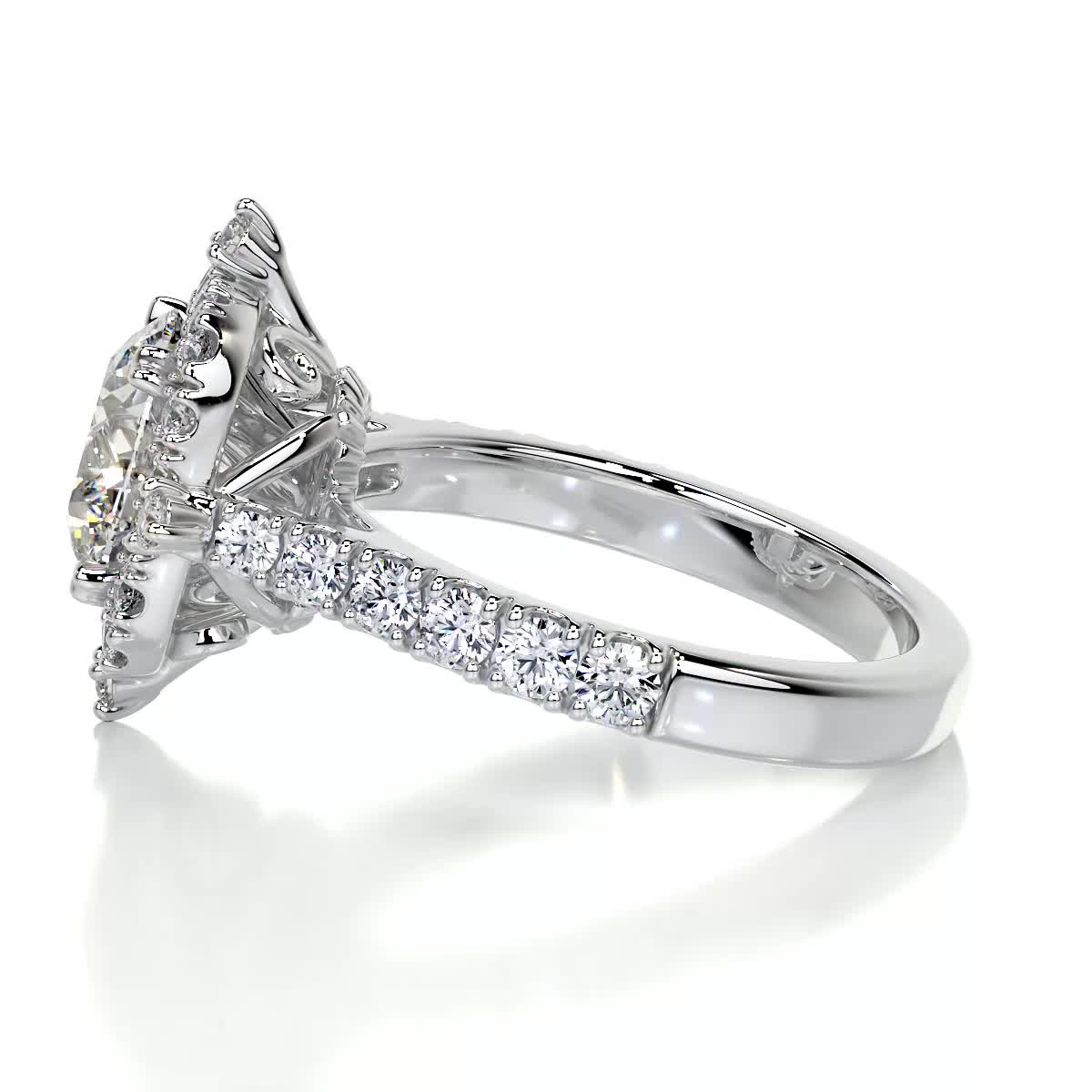 Francesca Lab Grown Diamond Ring -18K White Gold、mySite、hinf8tx79