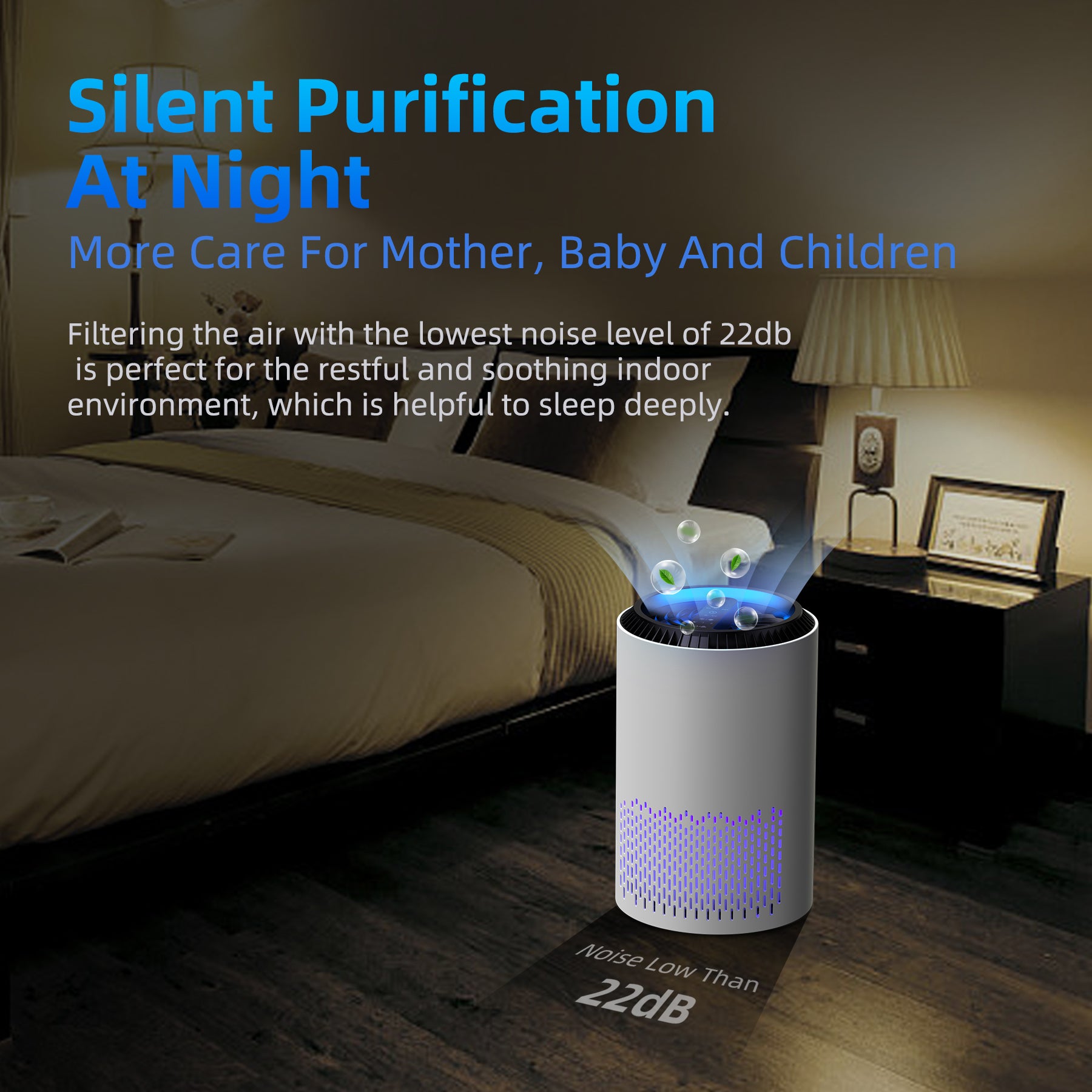 H13 HEPA Air Purifiers for Home, Air Purifier with Sleep Mode Speed Control For Bedroom Office Living Room, MK01- White、mySite、fannypackpong