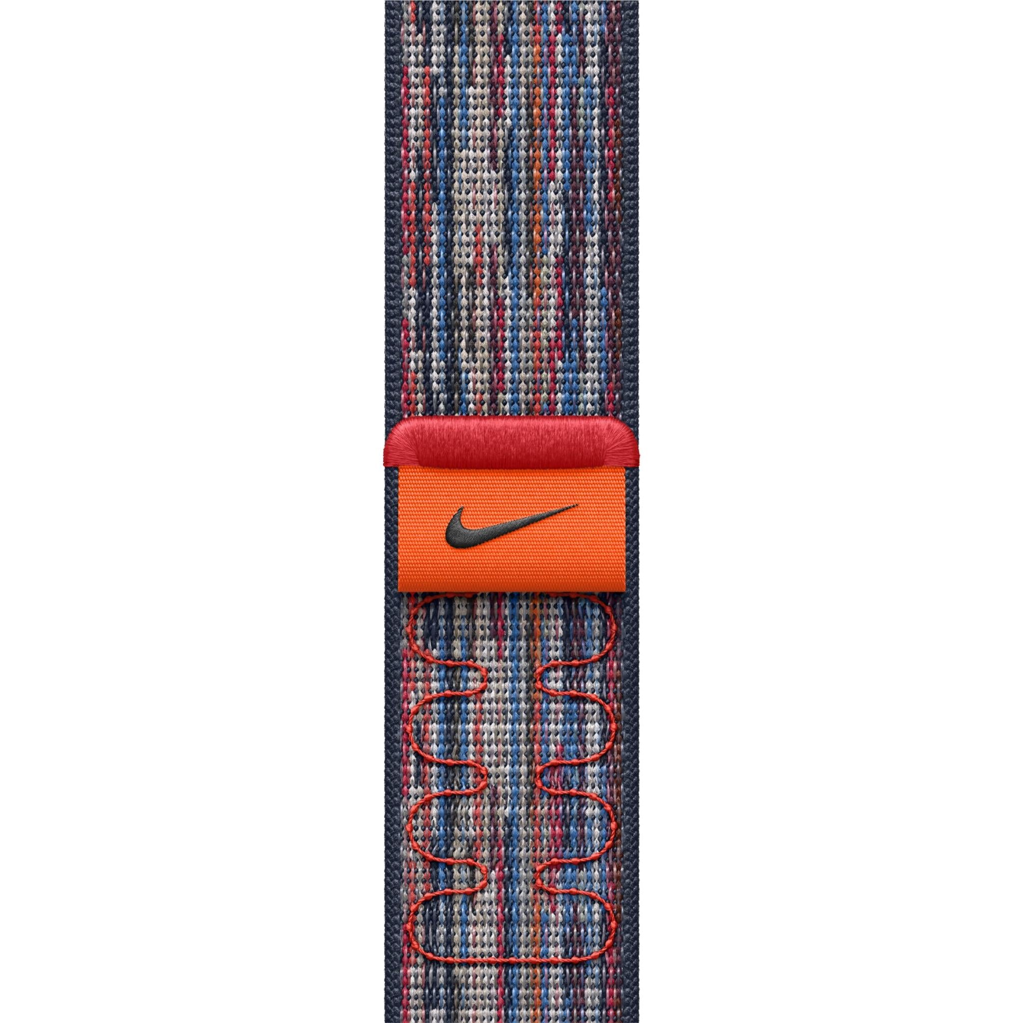 Apple Watch 46mm Blue/Red Nike Sport Loop、mySite、camillekostekn