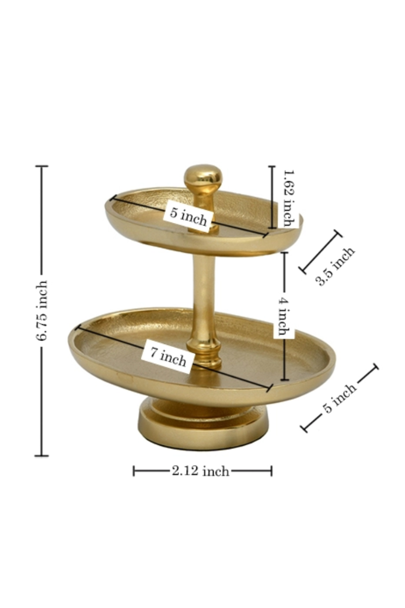 Gold 2-Tier Stand/Jewelry Holder、mySite、hinf8tx79