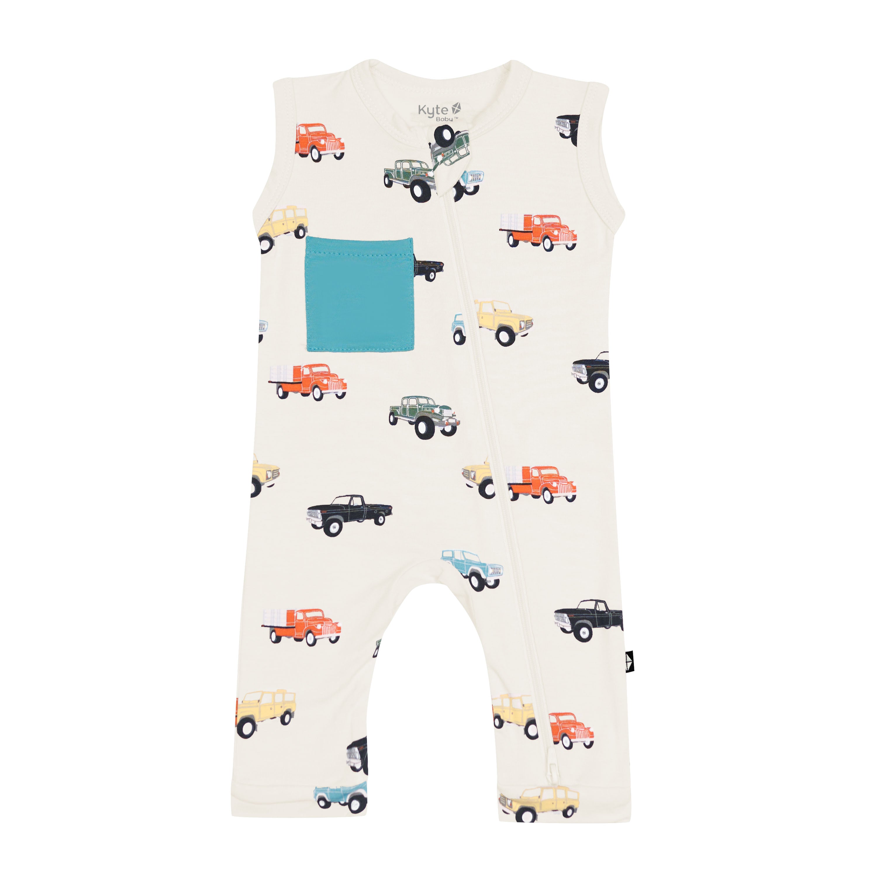  Zippered Sleeveless Romper in Vintage Truck、mySite、layawaytickets
