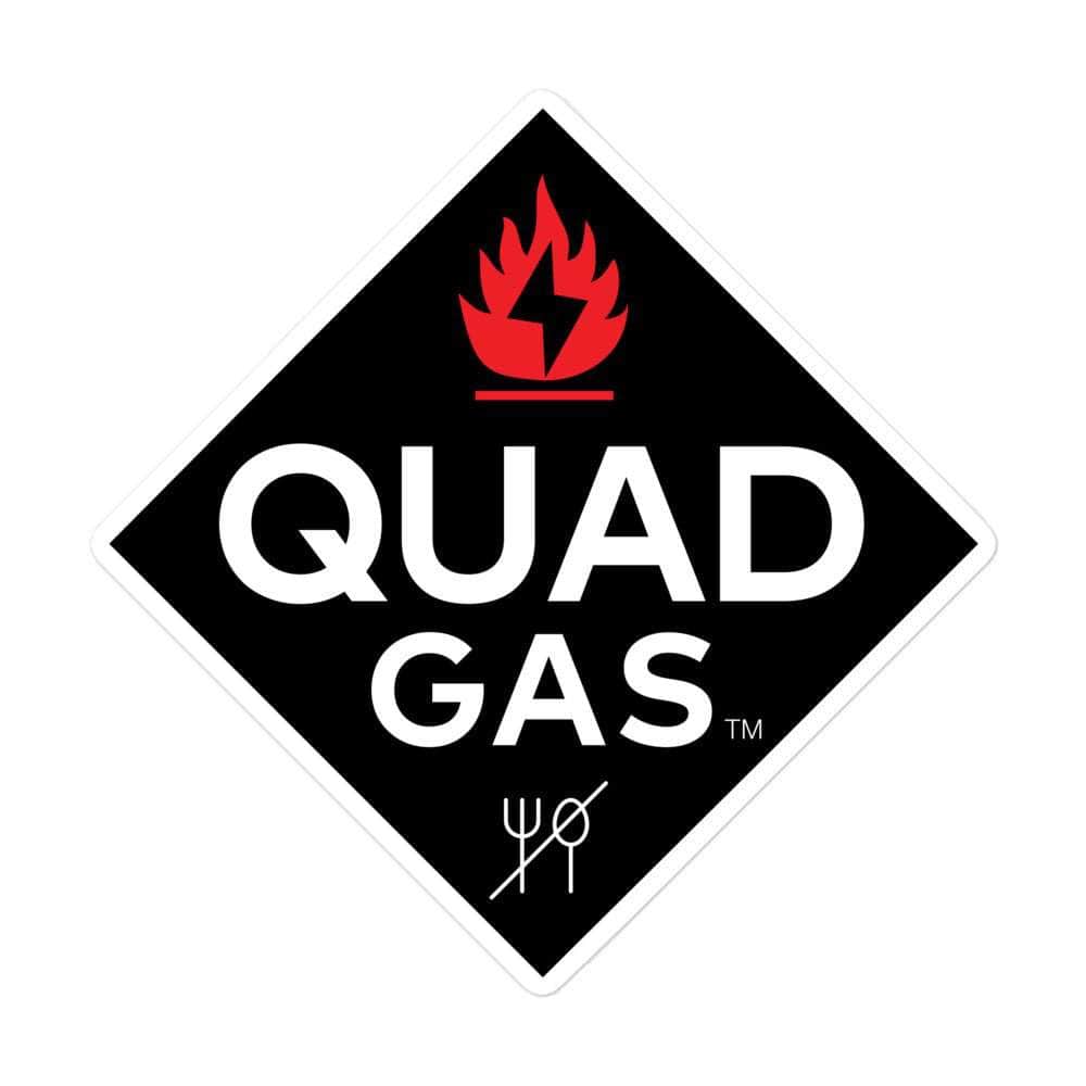  Quad Gas Logo Sticker (Print on Demand) - Choose 3/4/5.5、mySite、merchandisen