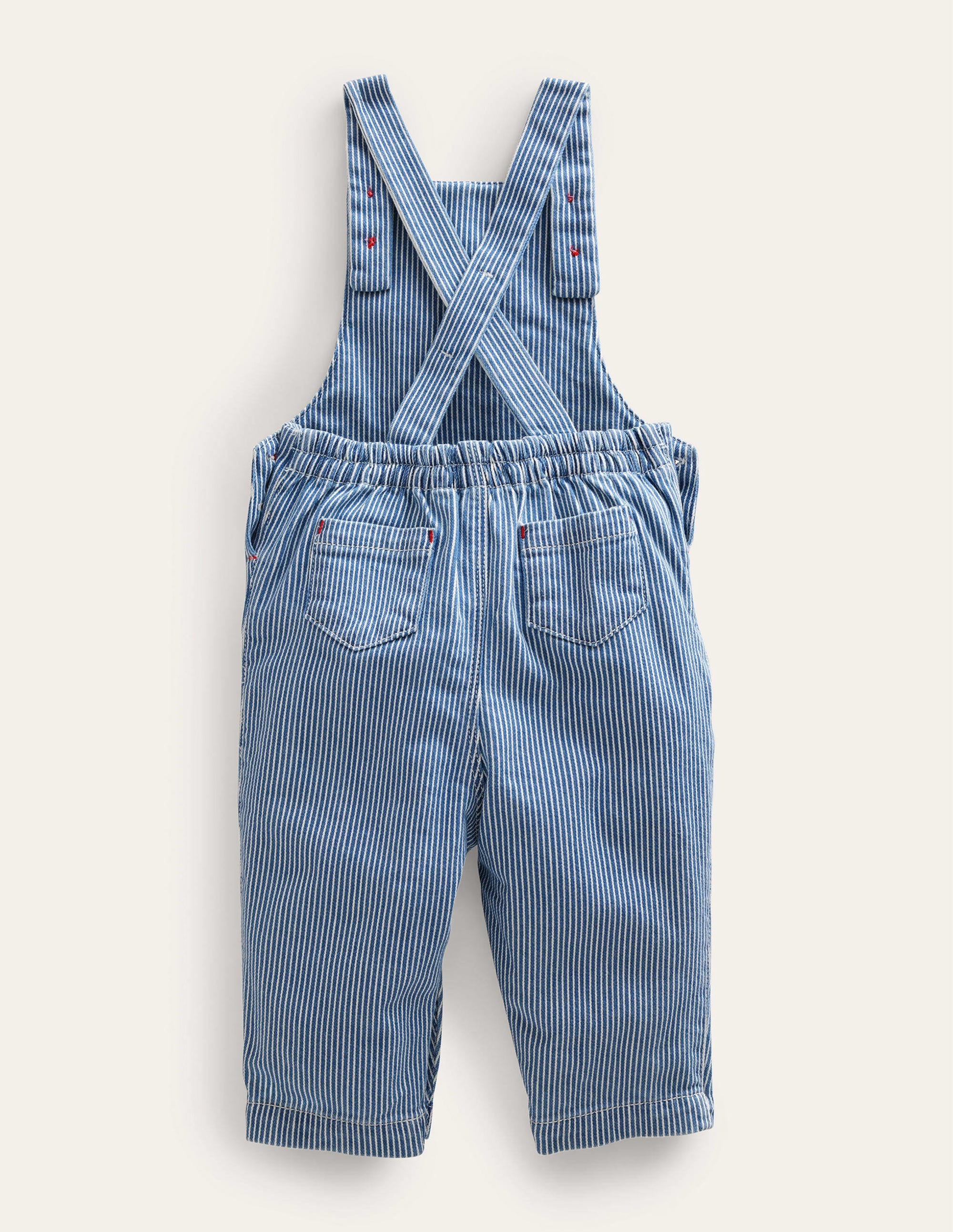  Woven Applique Dungaree-Penzance Blue/Ivory Bugs、mySite、ashleygrahame
