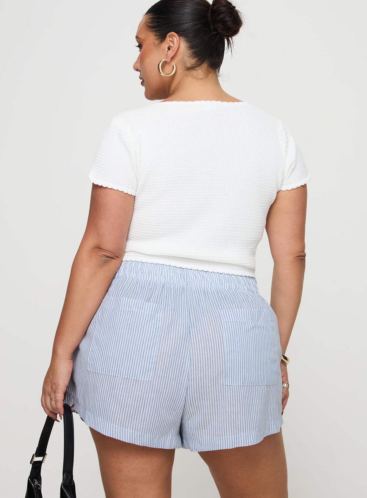 Sincar Boxer Shorts Blue / White Stripe Curve、mySite、solidvoid