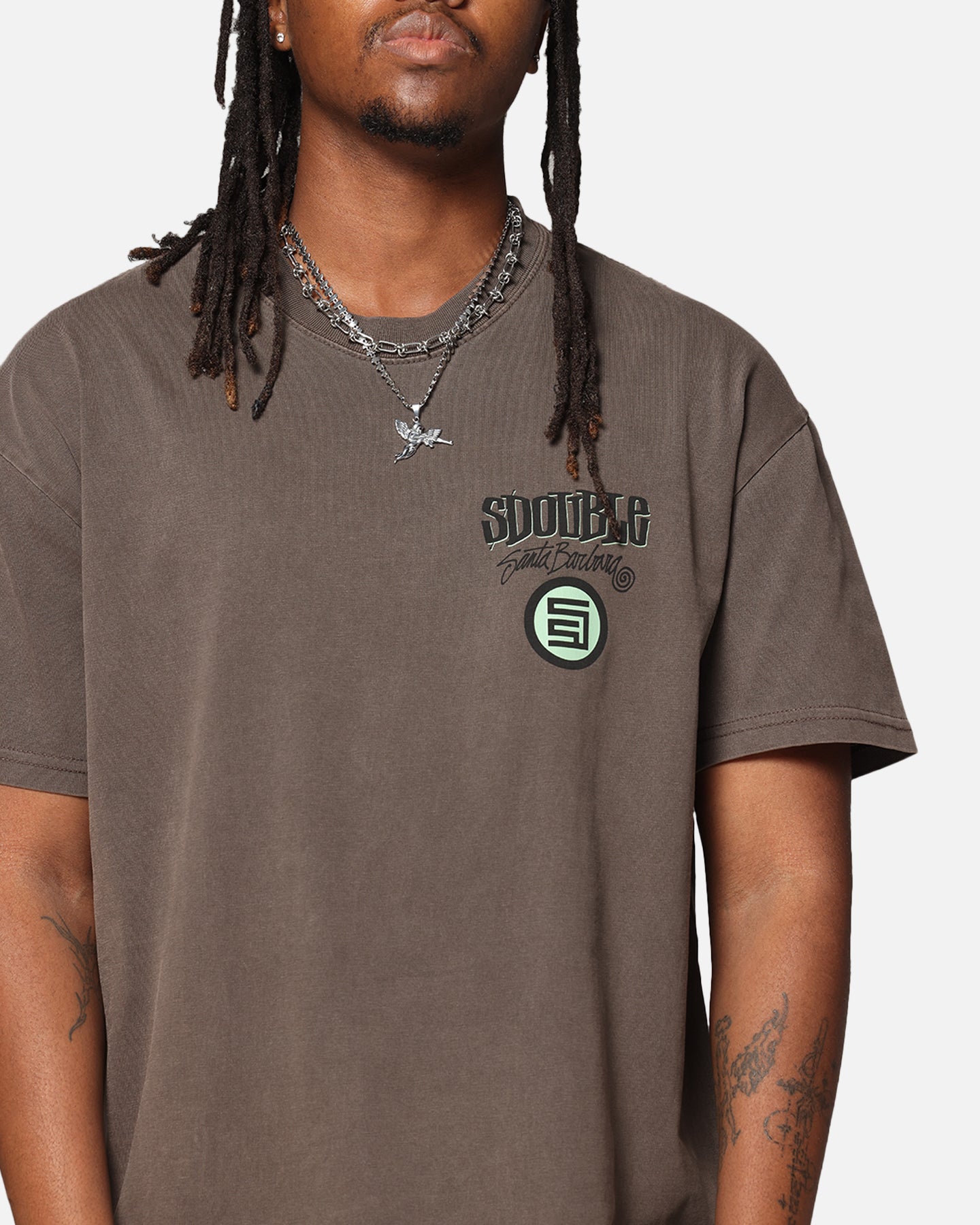 S Double Combo Platter T-Shirt Washed Chocolate、mySite、zt4zffjzw