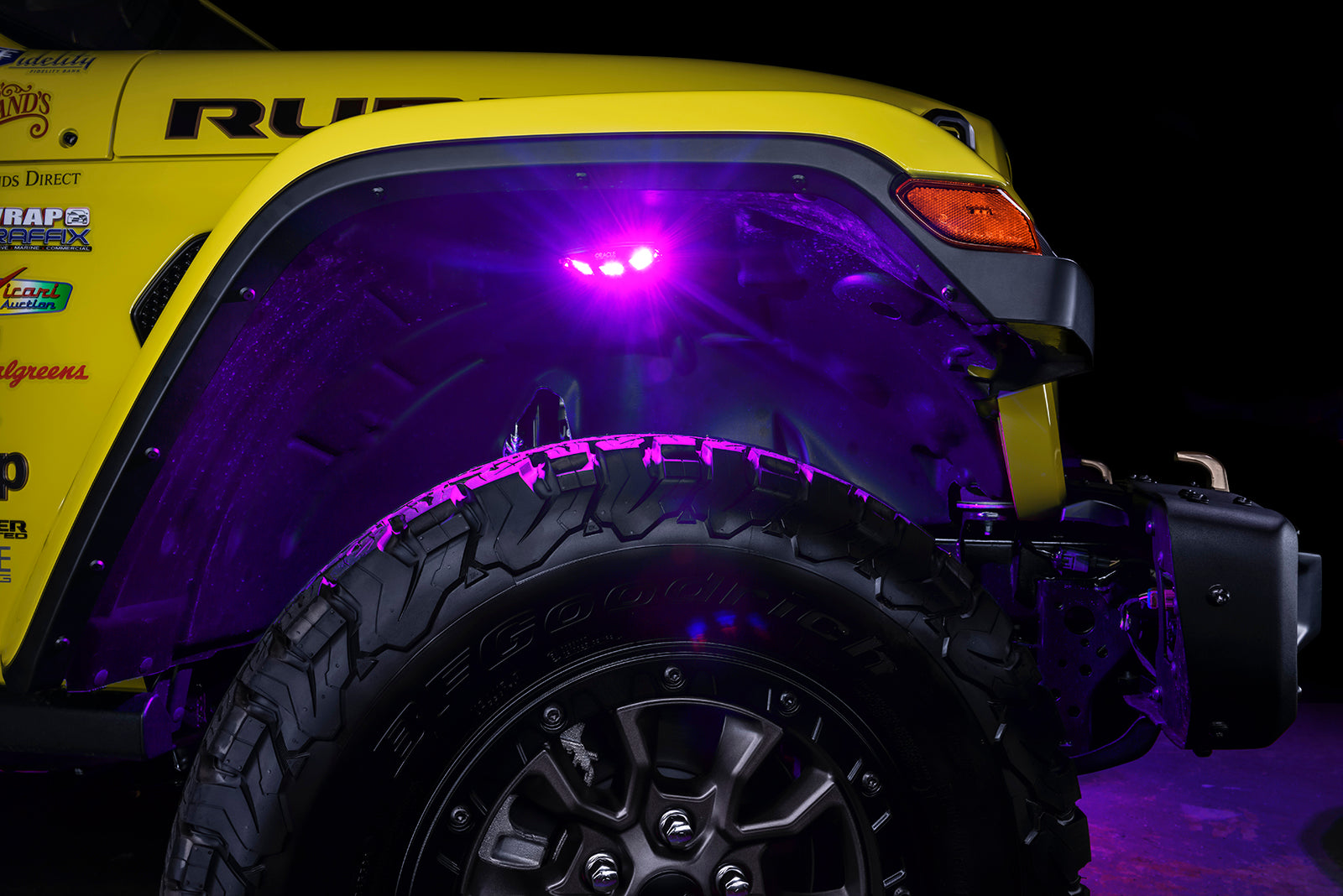 ORACLE Lighting ColorSHIFT RGB+W Underbody Wheel Well Rock Light Kit (4 PCS)、mySite、nflplayoffbracketp