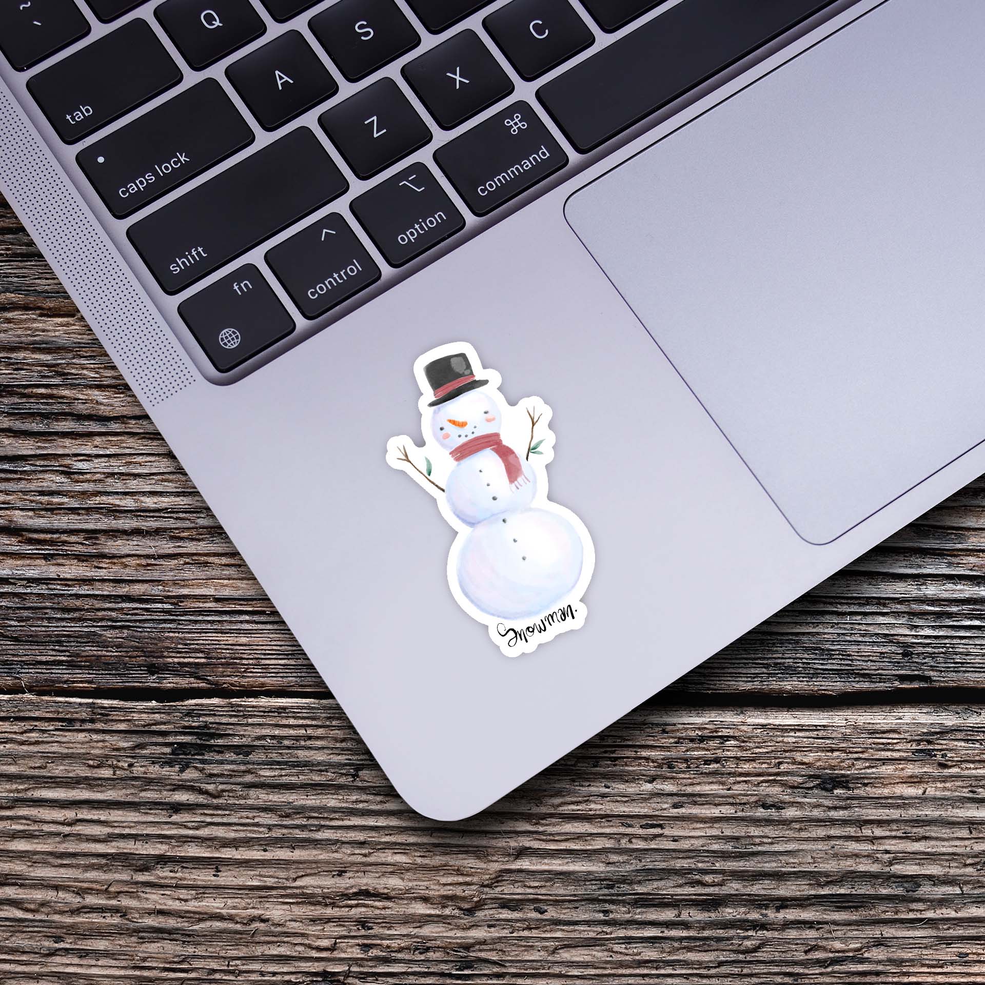  Snowman Winter Watercolor Sticker、mySite、elrpsem3k